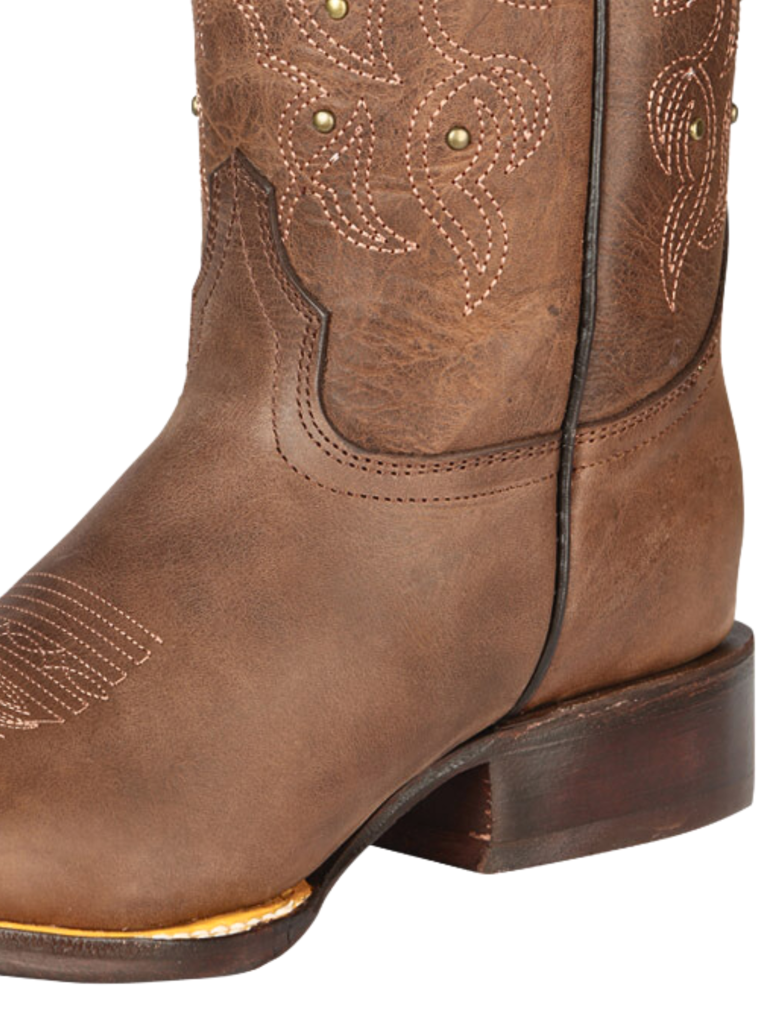 Botas Vaqueras Rodeo Clasicas de Piel Genuina para Mujer 'El General' - ID: 44853 Botas Rodeo Piel Genuina El General 