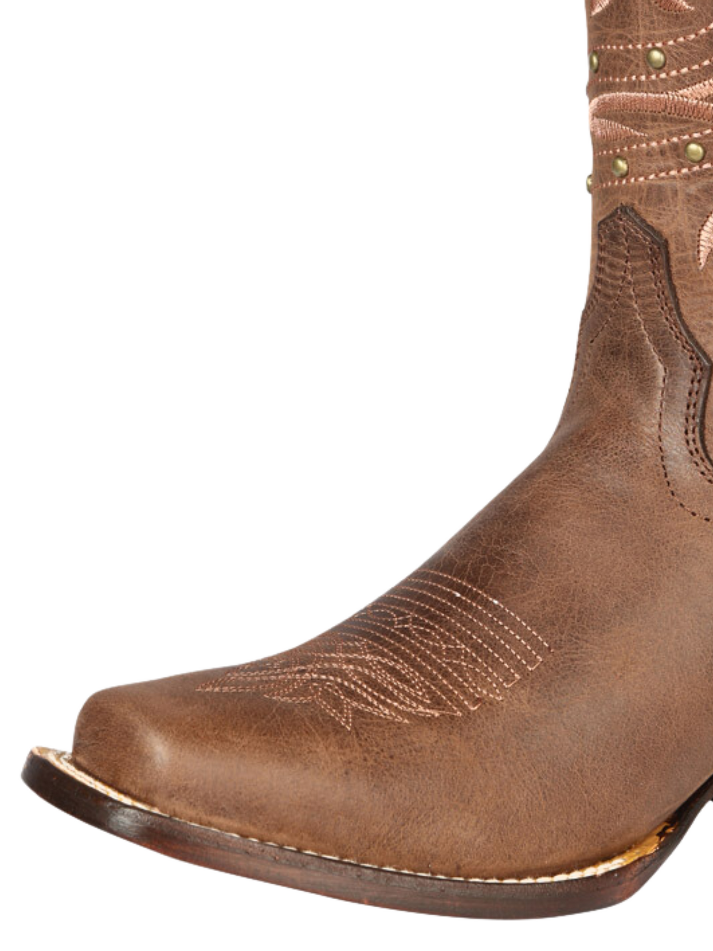 Botas Vaqueras Rodeo Clasicas de Piel Genuina para Mujer 'El General' - ID: 44854 Botas Rodeo Piel Genuina El General 