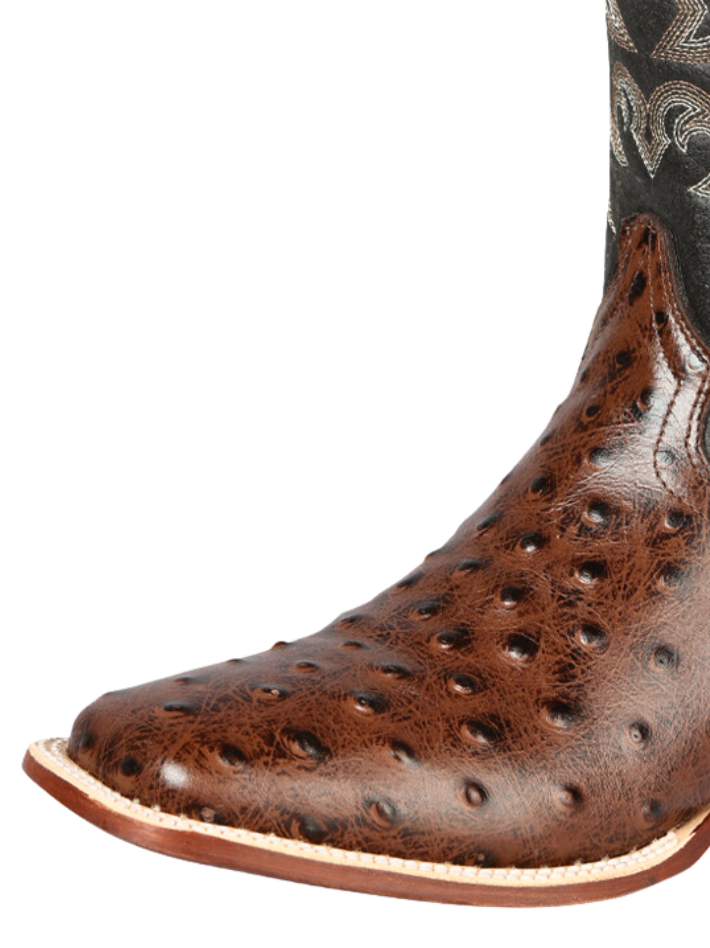 Botas Vaqueras Rodeo Imitacion de Avestruz Grabado en Piel Vacuno para Hombre 'El Señor de los Cielos' - ID: 44934 Botas Caiman Print El Señor de los Cielos 