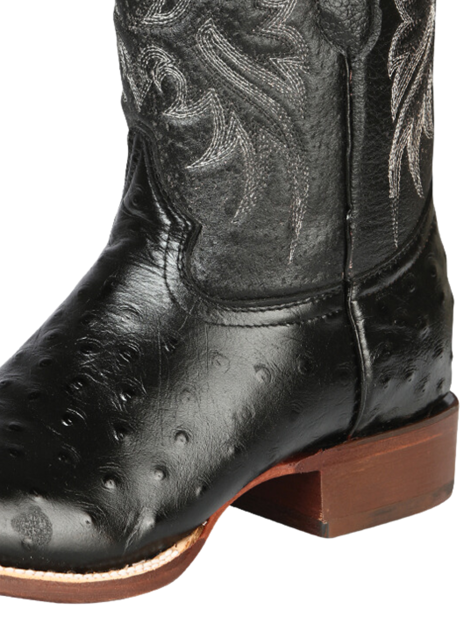 Botas Vaqueras Rodeo Imitacion de Avestruz Grabado en Piel Vacuno para Hombre 'El Señor de los Cielos' - ID: 44935 Botas Caiman Print El Señor de los Cielos 