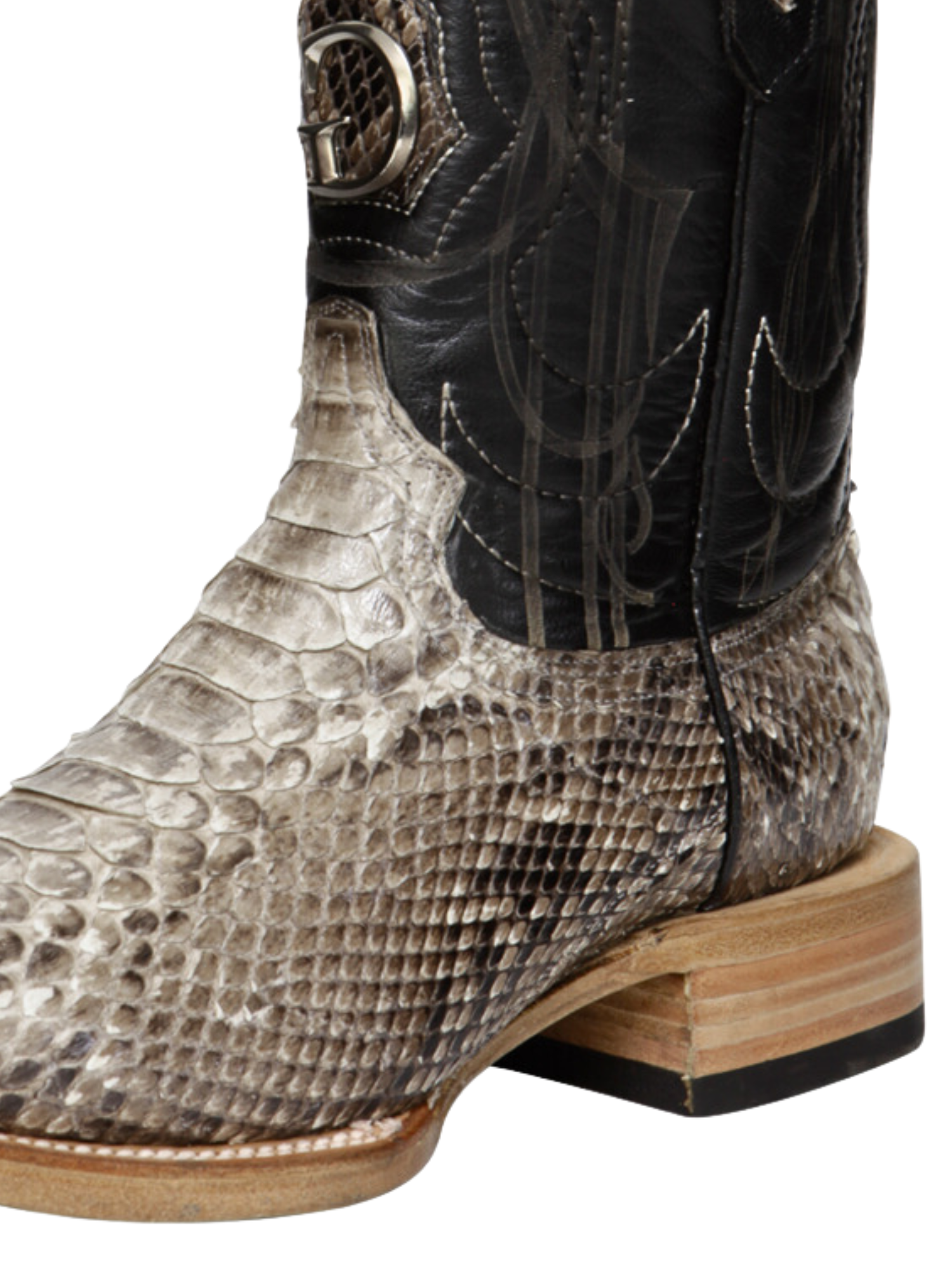 Botas Vaqueras Exoticas de Python Original para Hombre 'El General' - ID: 45090 Botas Python Original El General 