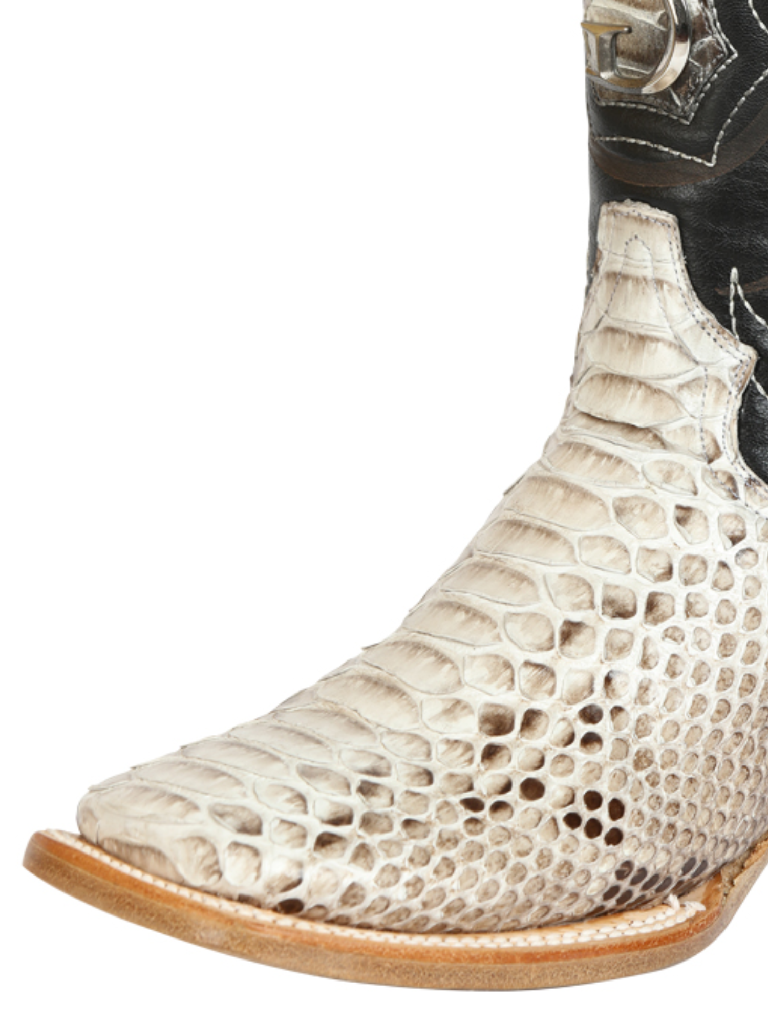 Botas Vaqueras Exoticas de Python Original para Hombre 'El General' - ID: 45501 Botas Python Original El General