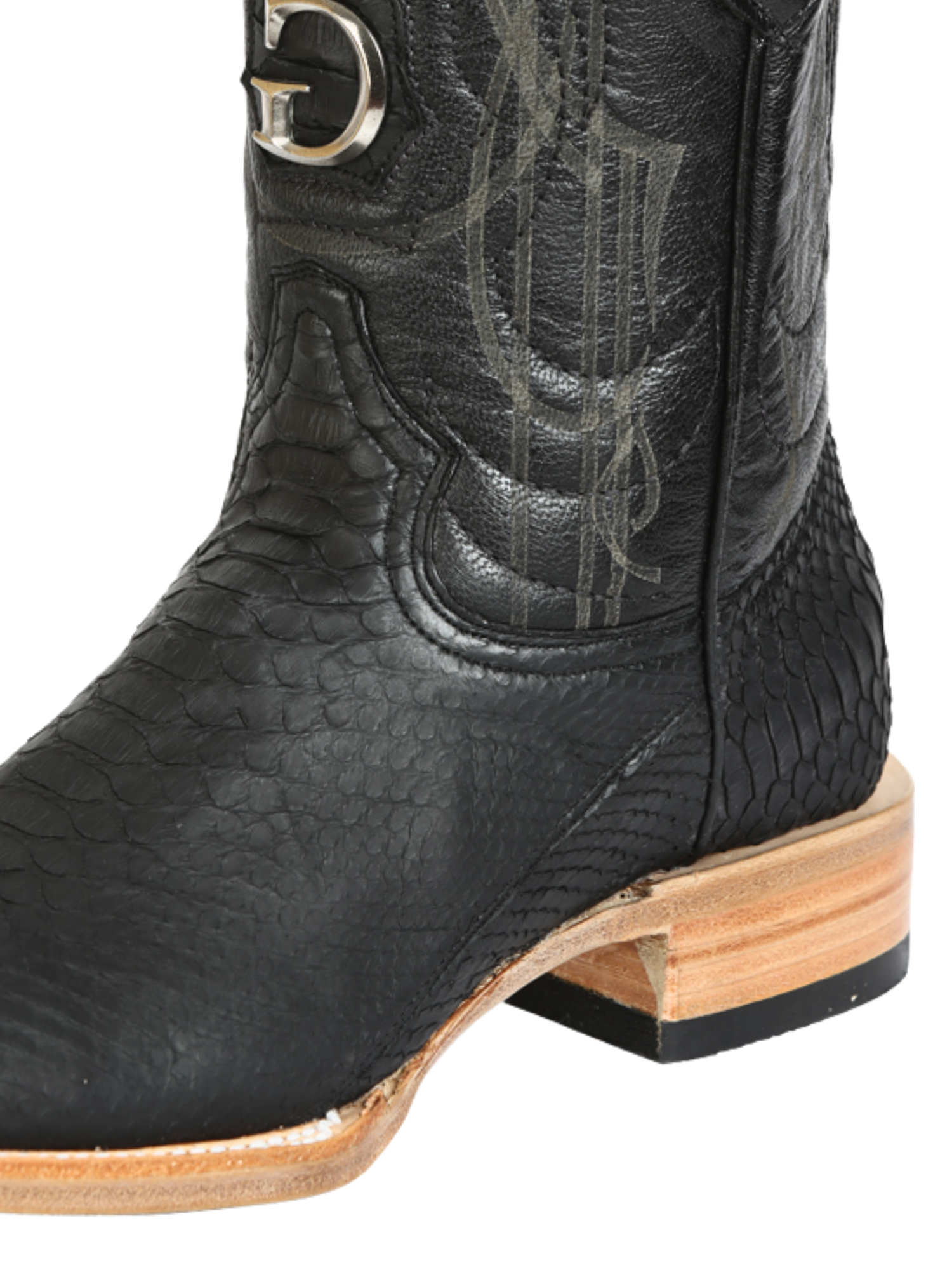 Botas Vaqueras Exoticas de Python Original para Hombre 'El General' - ID: 45503 Botas Python Original El General