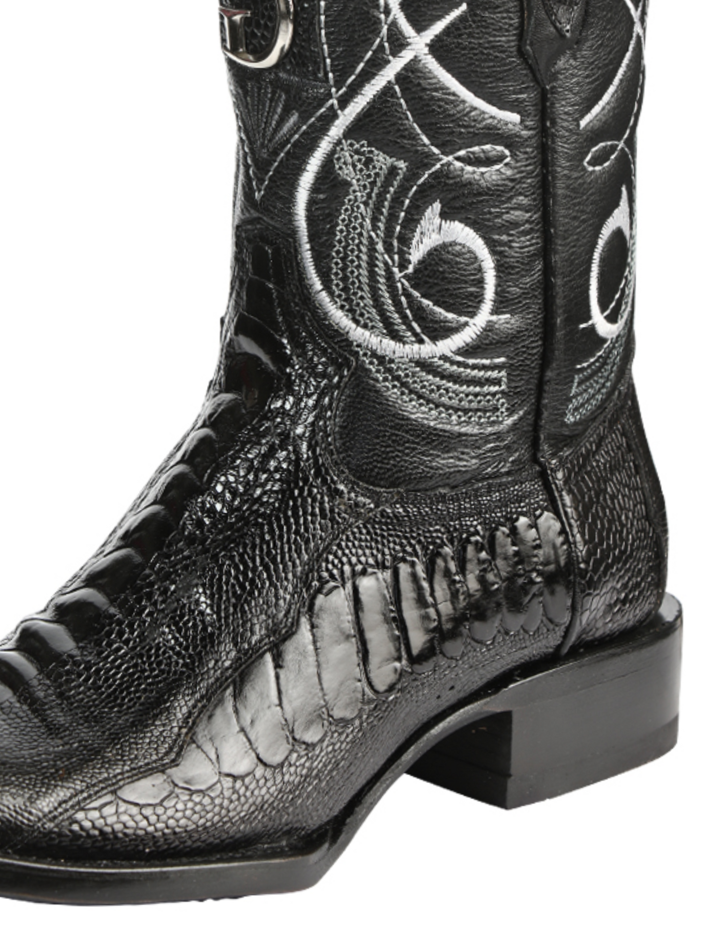 Botas Vaqueras Exoticas de Pata de Avestruz Original para Hombre 'El General' - ID: 45510 Botas Avestruz Original El General