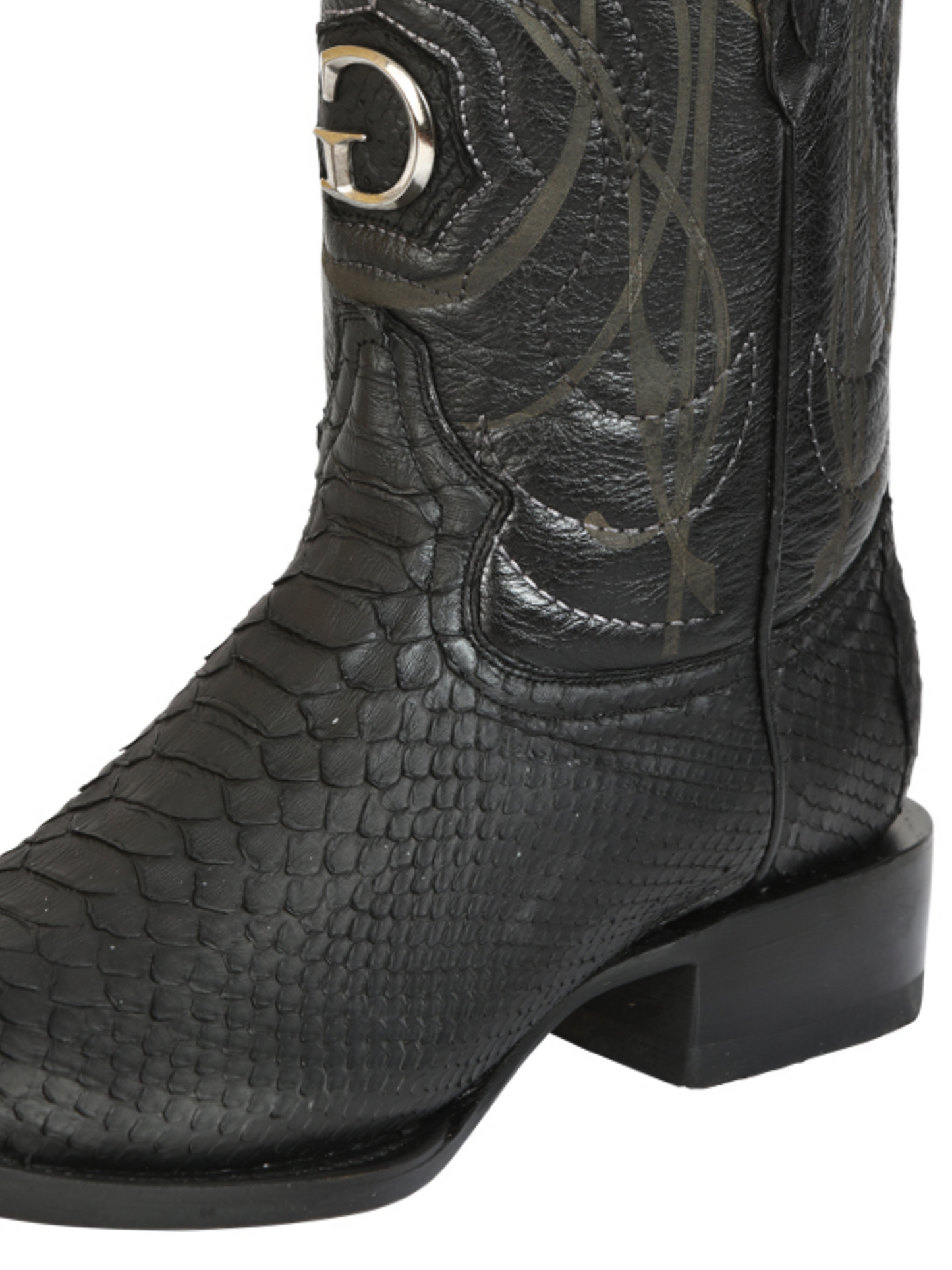 Botas Vaqueras Exoticas de Python Original para Hombre 'El General' - ID: 45523 Botas Python Original El General