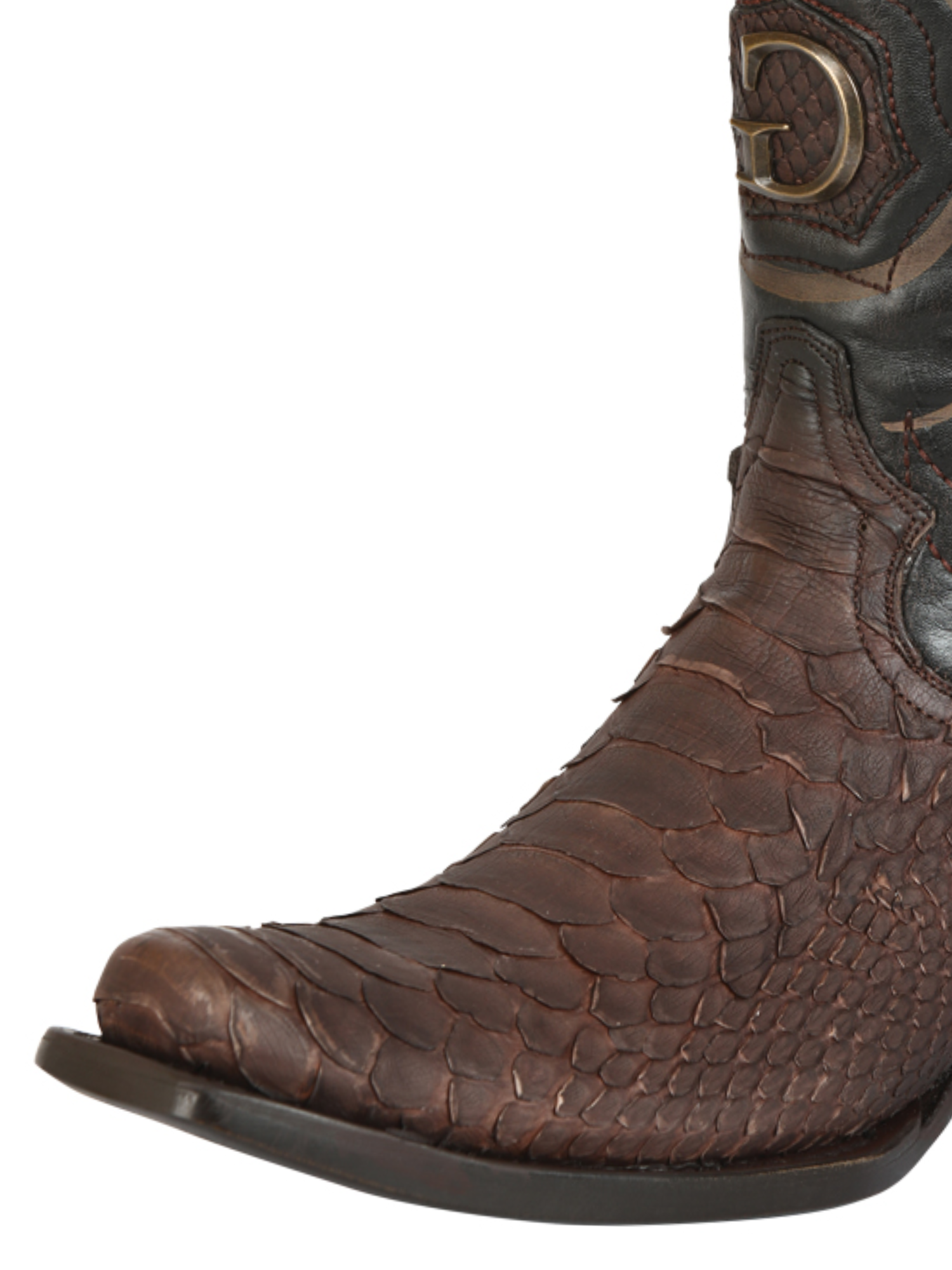 Botas Vaqueras Exoticas de Python Original para Hombre 'El General' - ID: 45524 Botas Python Original El General