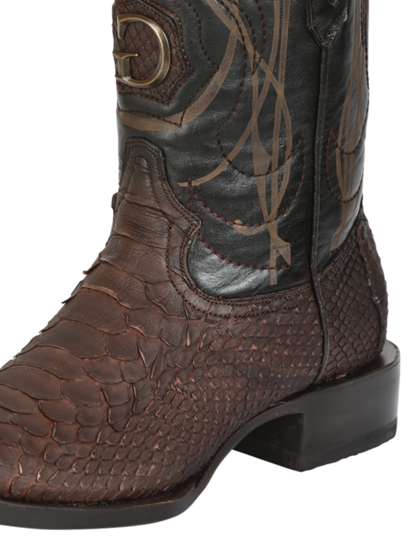 Botas Vaqueras Exoticas de Python Original para Hombre 'El General' - ID: 45524 Botas Python Original El General