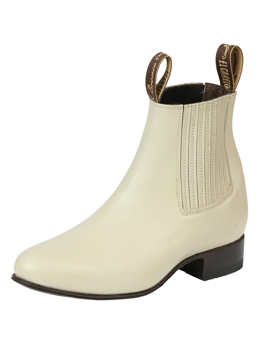 Botines Charros Clasicos de Piel Genuina para Hombre 'El Canelo' - ID: 45759