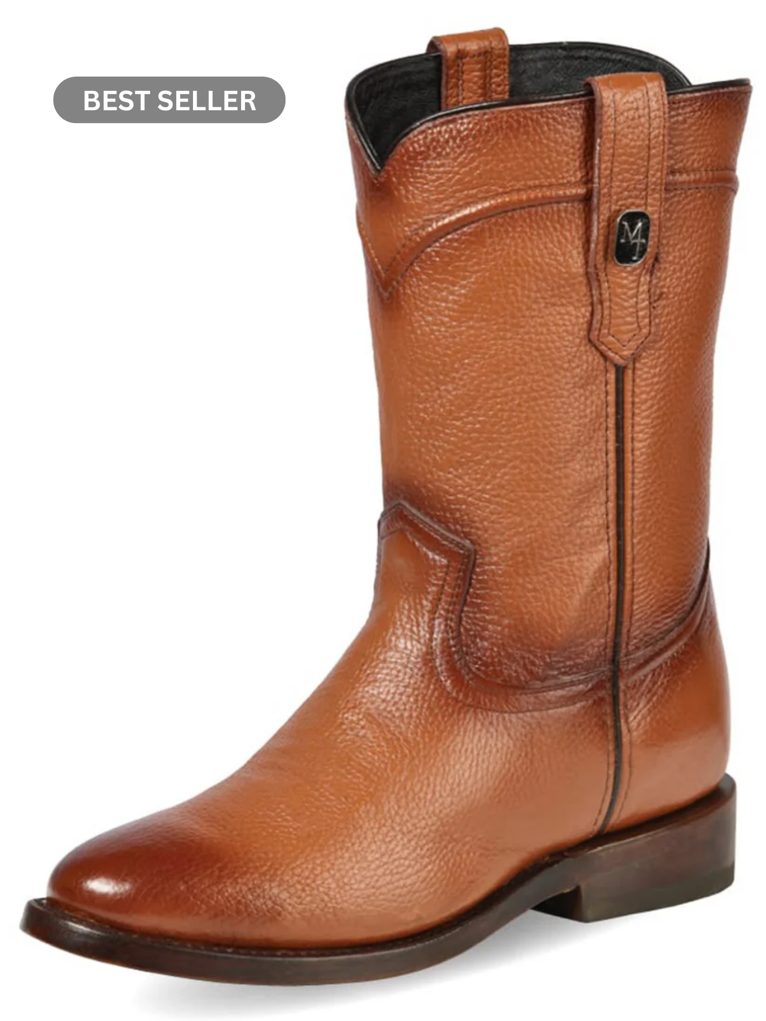 Botas Vaqueras Roper Clasicas de Piel Genuina para Hombre 'Montero' - ID: 51433 Botas Roper Piel Genuina Montero Miel