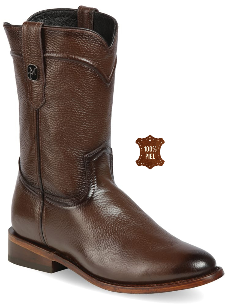 Botas Vaqueras Roper Clasicas de Piel Genuina para Hombre 'Montero' - ID: 51434 Botas Roper Piel Genuina Montero 