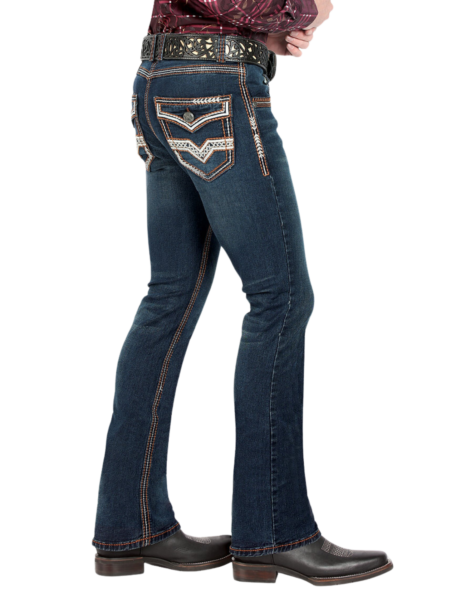 Men's Stretch Boot Cut Denim Jeans 'Lamasini' - ID: 1851