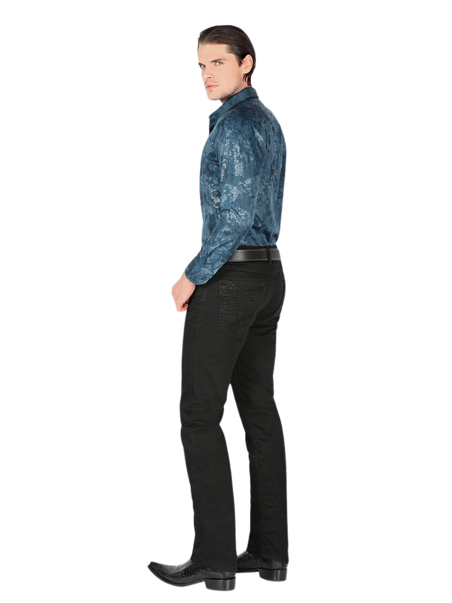 Men's Stretch Boot Cut Jeans 'Lamasini' - ID: 2847