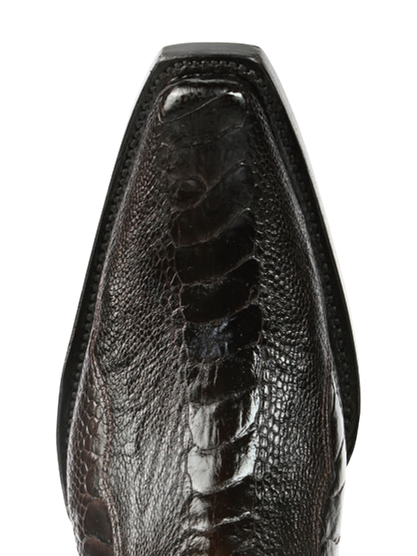 Botas Vaqueras Exoticas de Pata de Avestruz Original para Hombre 'El General' - ID: 45068 Botas Avestruz Original El General