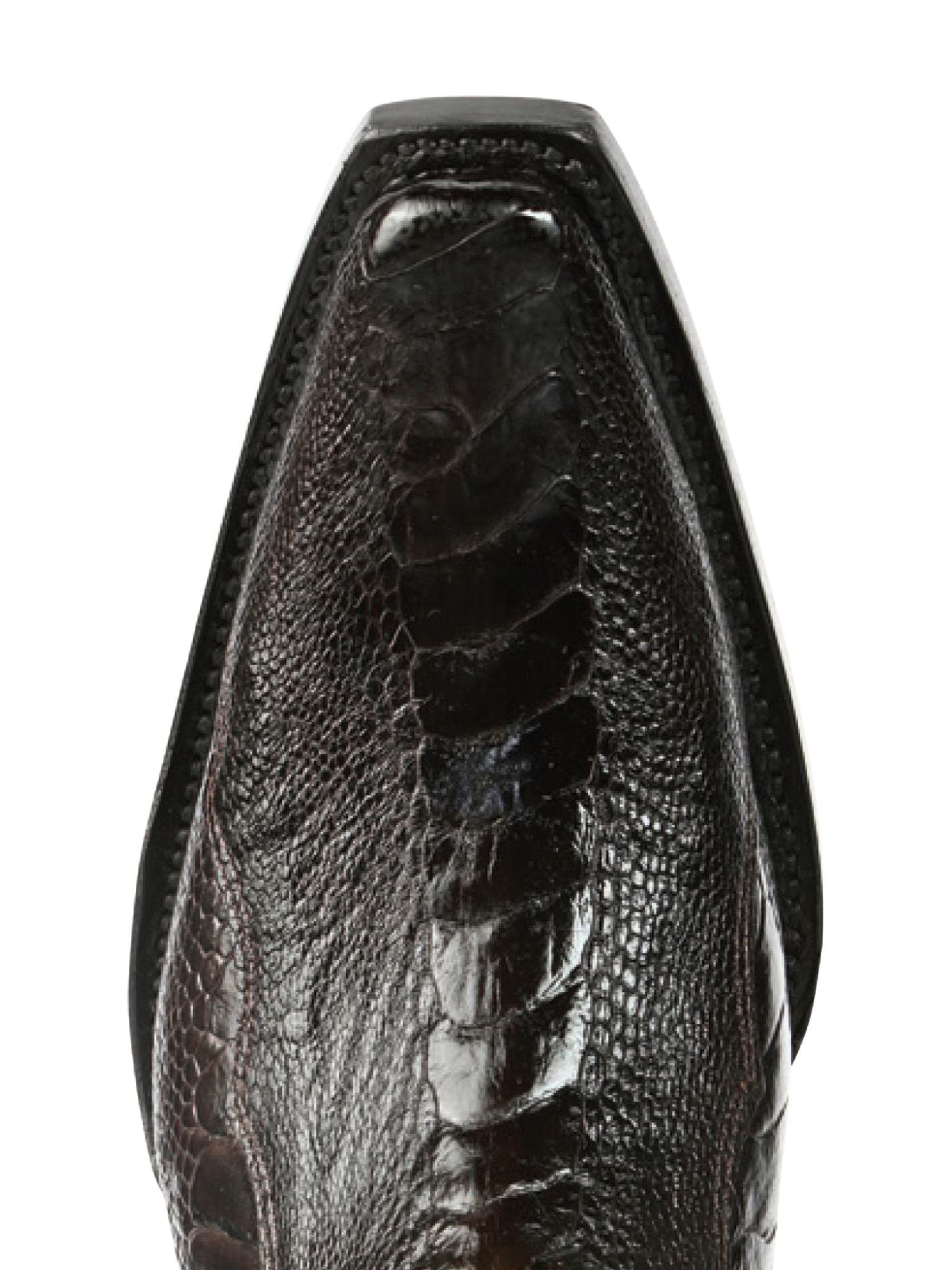 Botas Vaqueras Exoticas de Pata de Avestruz Original para Hombre 'El General' - ID: 45068 Botas Avestruz Original El General