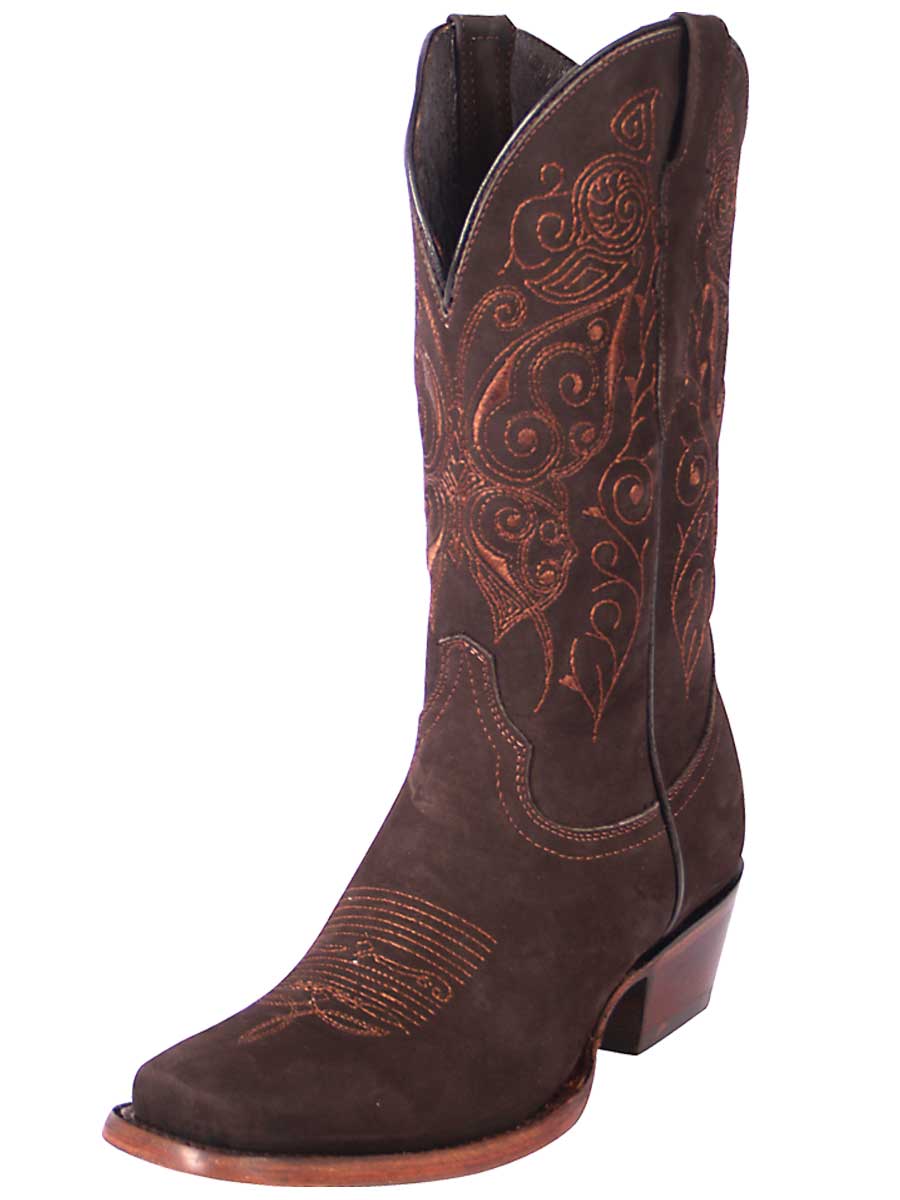 Nubuck Leather Cowboy Boots Cowgirl Boots Bellash Western