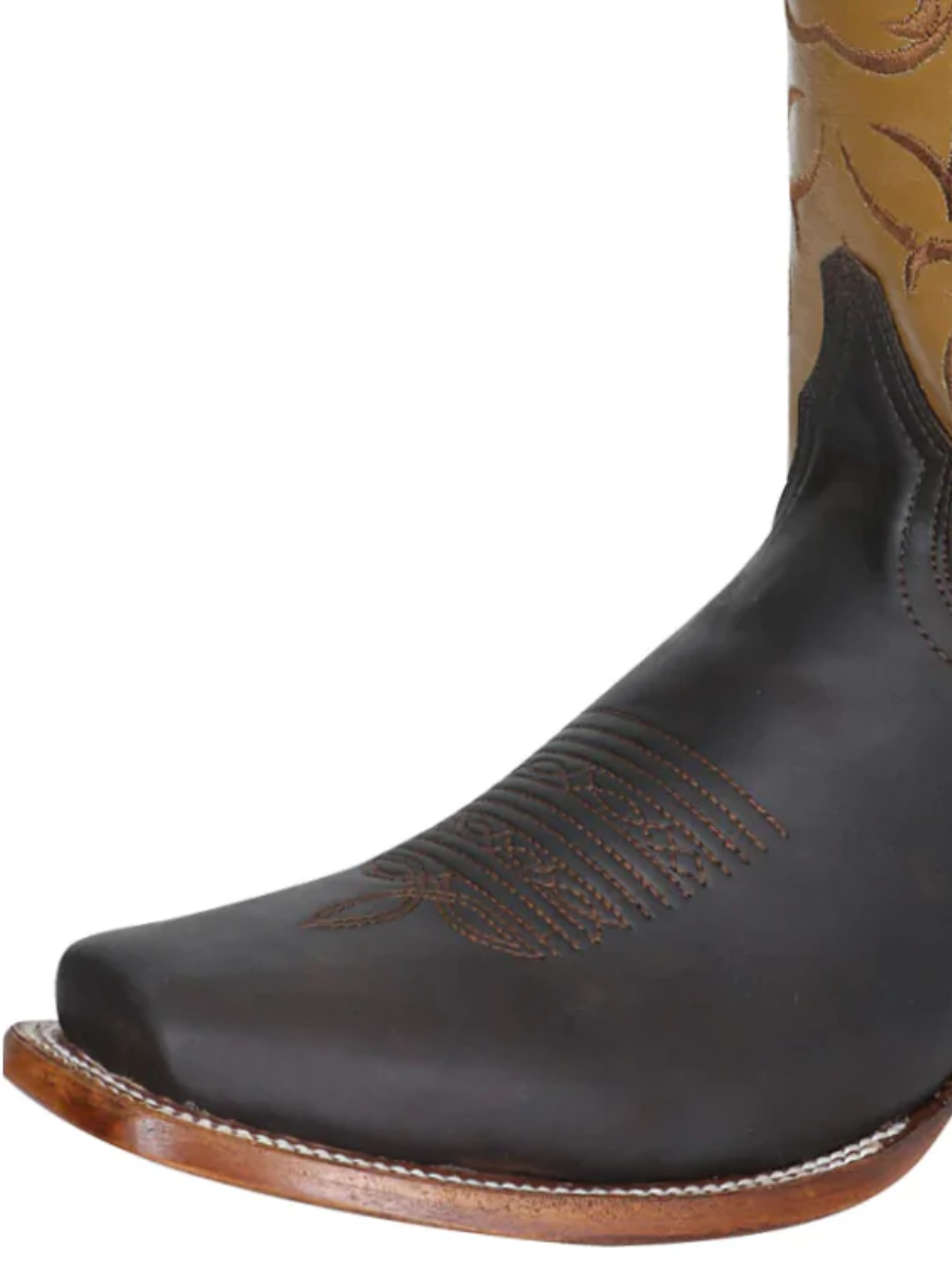 Botas Vaqueras Rodeo Clasicas de Piel Genuina para Hombre 'El Señor de los Cielos' - ID: 124070 Botas Piel Genuina El Señor de los Cielos 