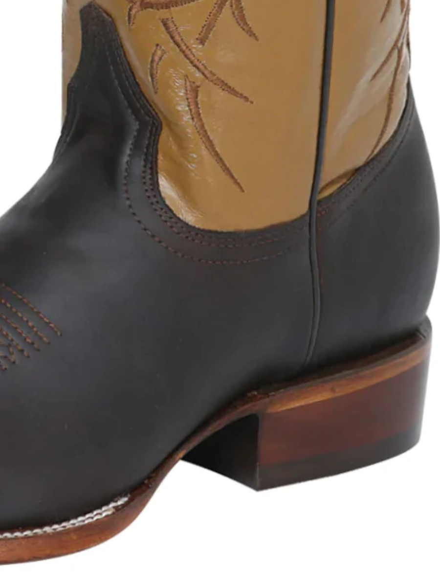 Botas Vaqueras Rodeo Clasicas de Piel Genuina para Hombre 'El Señor de los Cielos' - ID: 124070 Botas Piel Genuina El Señor de los Cielos 