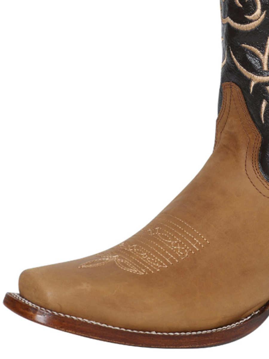 Botas Vaqueras Rodeo Clasicas de Piel Genuina para Hombre 'El Señor de los Cielos' - ID: 124072 Botas Piel Genuina El Señor de los Cielos 