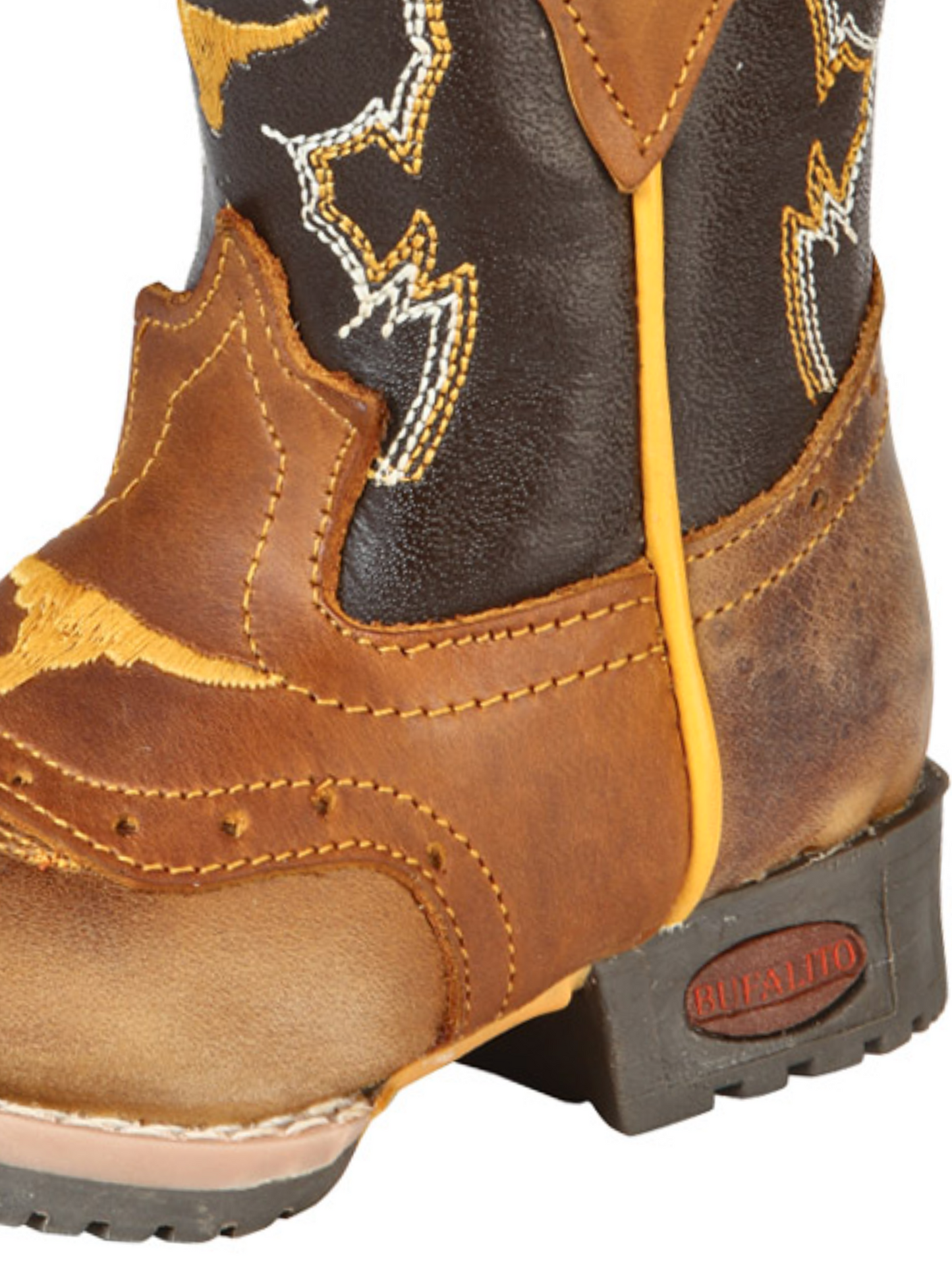 Kids - Botas Vaqueras Rodeo con Antifaz de Piel Genuina para Bebes 'Jar Boots' - ID: 126574 Botas Vaqueras Jar Boots 