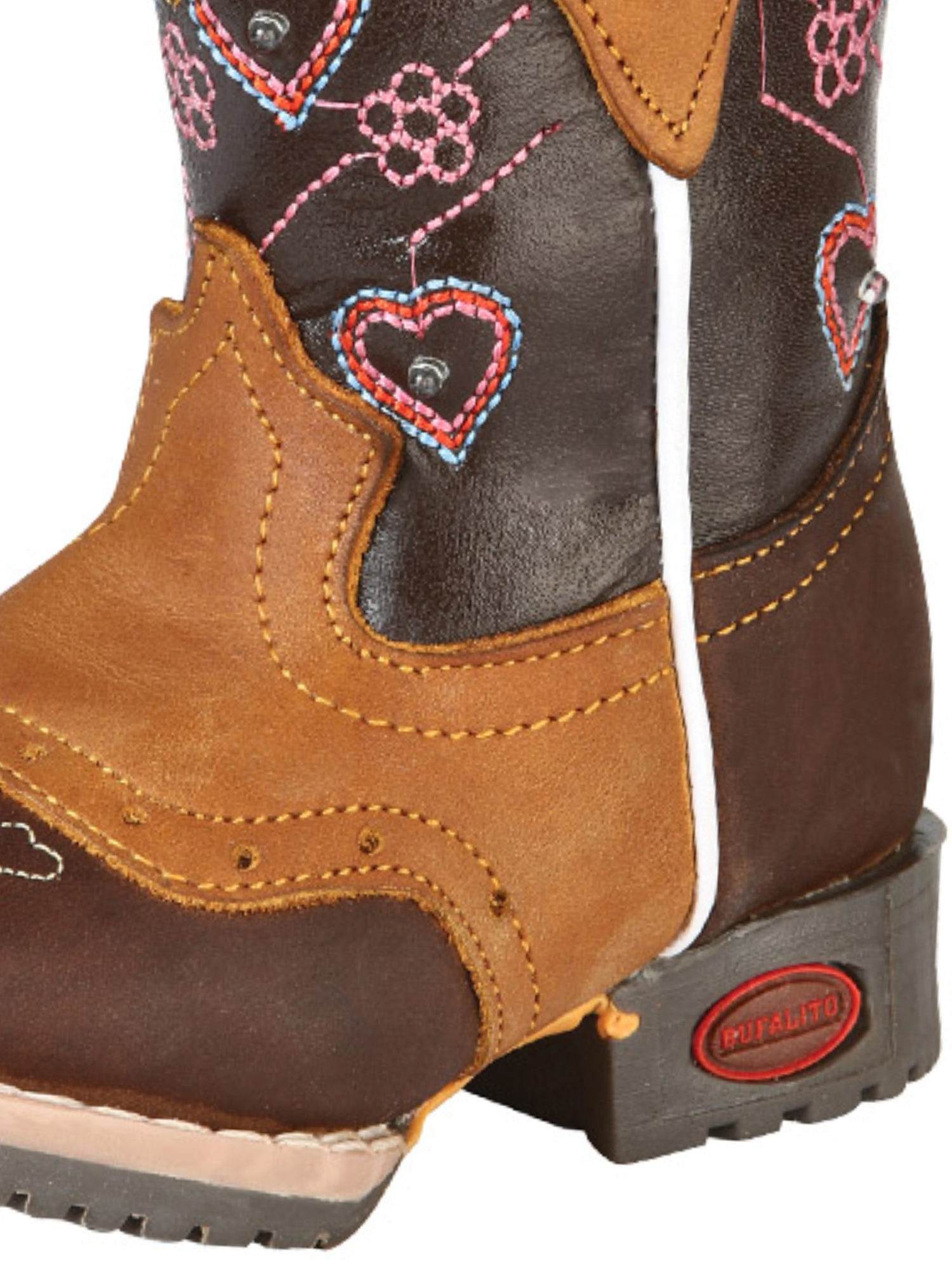 Kids - Botas Vaqueras Rodeo con Antifaz de Piel Genuina para Bebes 'Jar Boots' - ID: 126576 Botas Vaqueras Jar Boots 