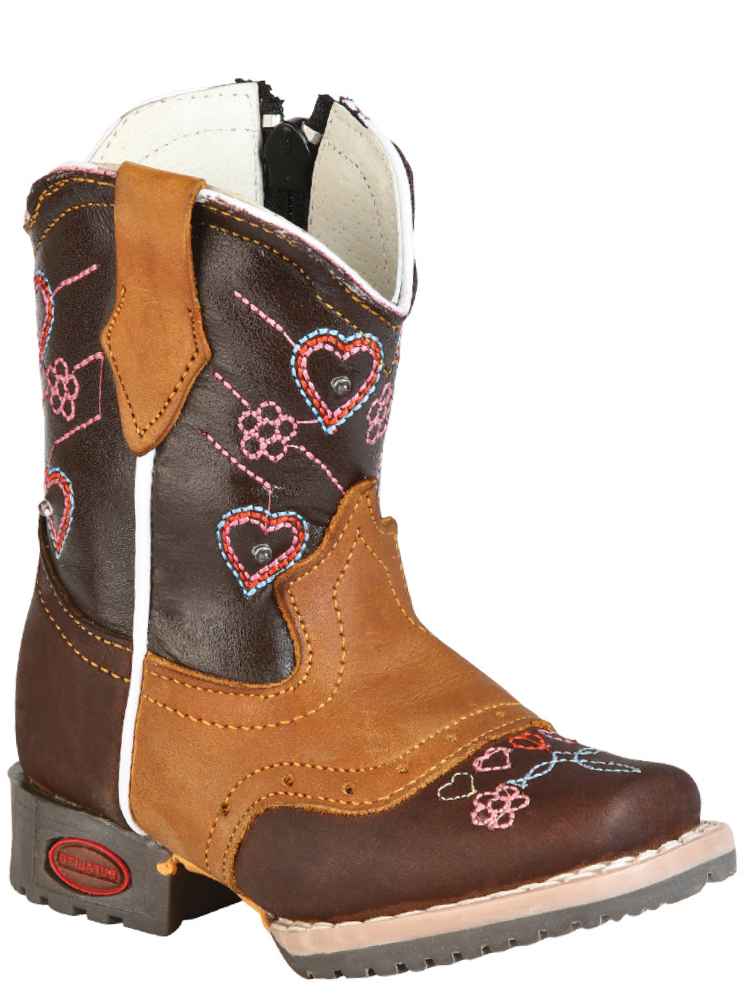 Kids - Botas Vaqueras Rodeo con Antifaz de Piel Genuina para Bebes 'Jar Boots' - ID: 126576 Botas Vaqueras Jar Boots 