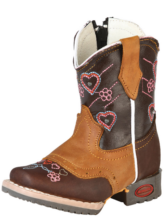 Kids - Botas Vaqueras Rodeo con Antifaz de Piel Genuina para Bebes 'Jar Boots' - ID: 126576 Botas Vaqueras Jar Boots 