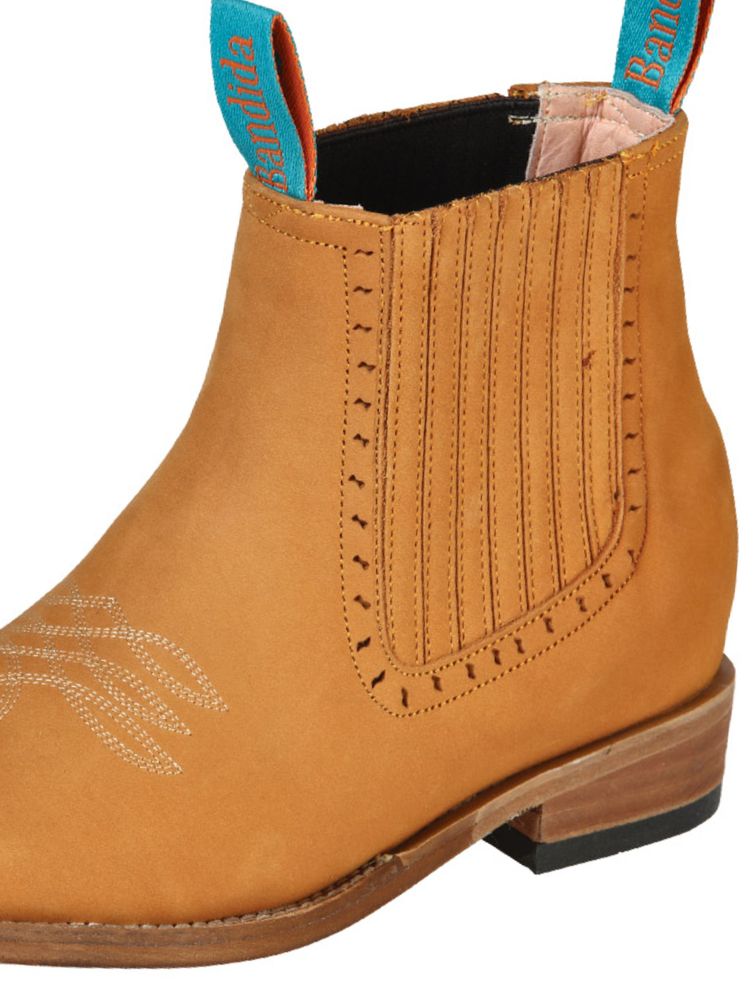 Botines Vaqueros Rodeo Clasicos de Piel Nobuck para Mujer 'La Barca' - ID: 126664 Botines Rodeo Piel Nobuck La Barca 