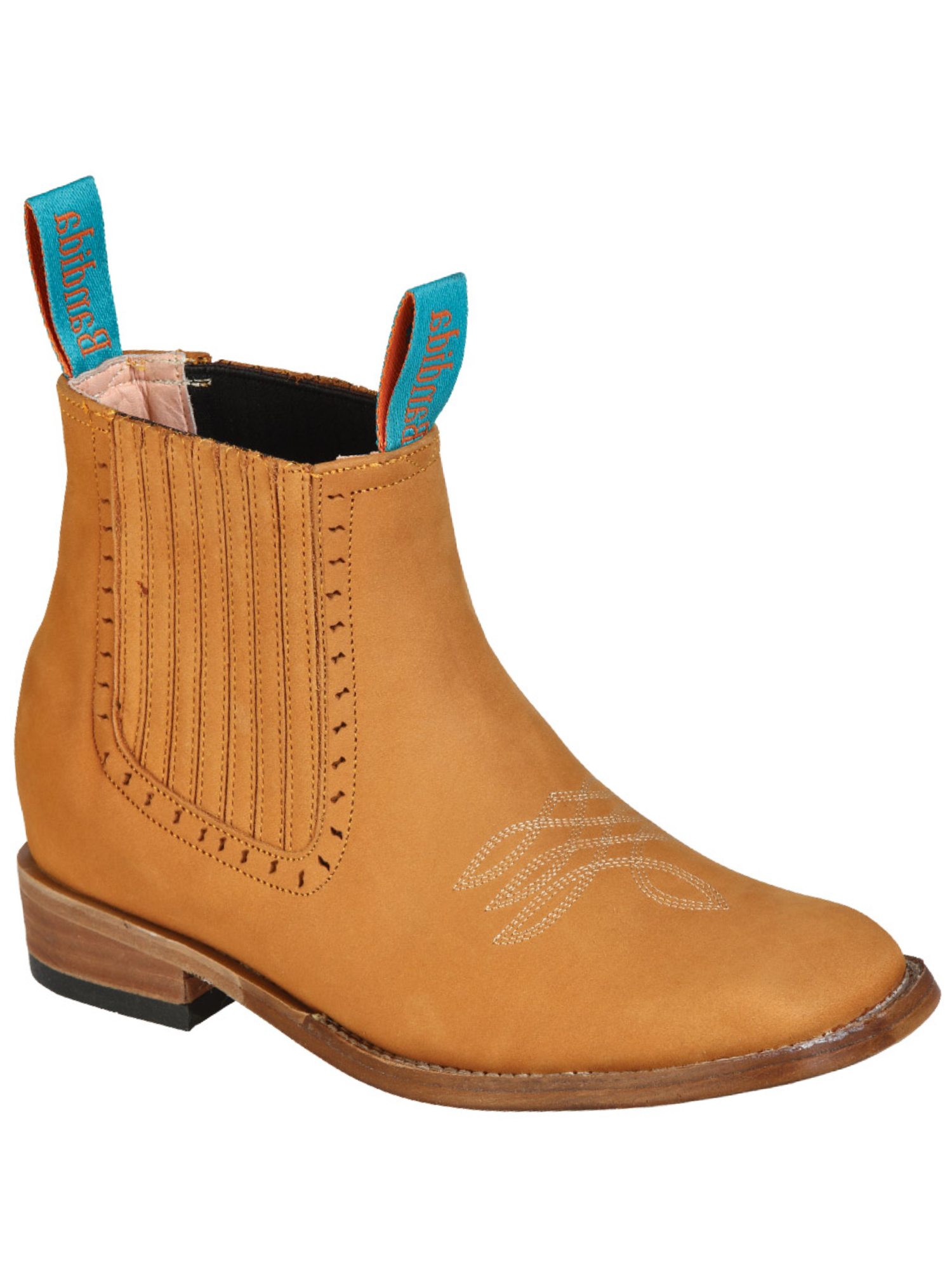 Botines Vaqueros Rodeo Clasicos de Piel Nobuck para Mujer 'La Barca' - ID: 126664 Botines Rodeo Piel Nobuck La Barca 