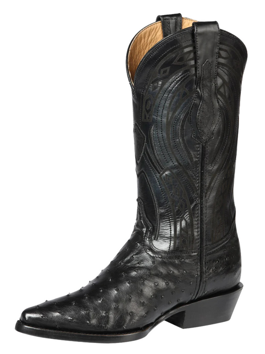 Original Men's Exotic Ostrich Cowboy Boots 'Centenario' - ID: 170611