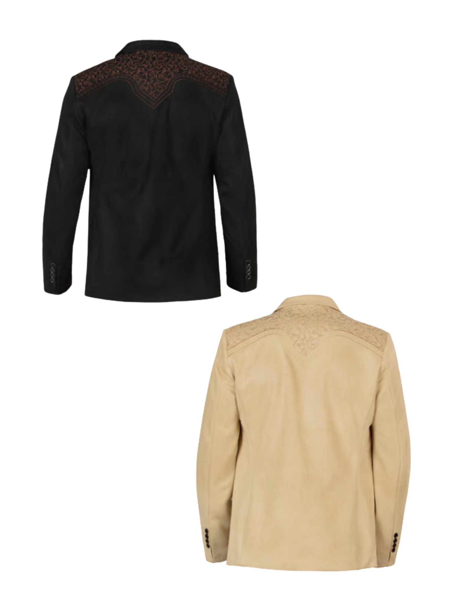 Saco Vaquero Bordado para Hombre 'Montero' - ID: 2182 Sacos Bordados Montero