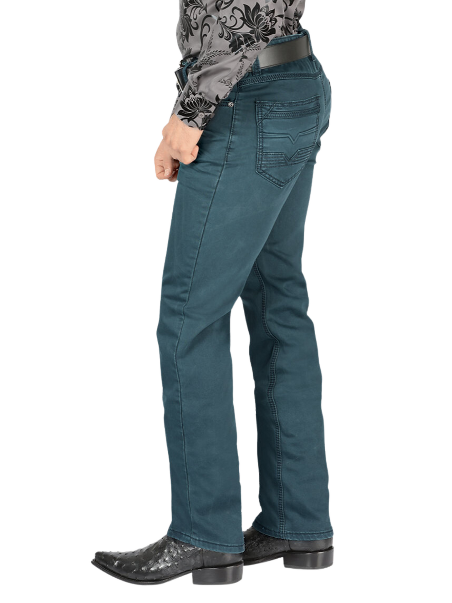 Men's Stretch Boot Cut Jeans 'Lamasini' - ID: 2847