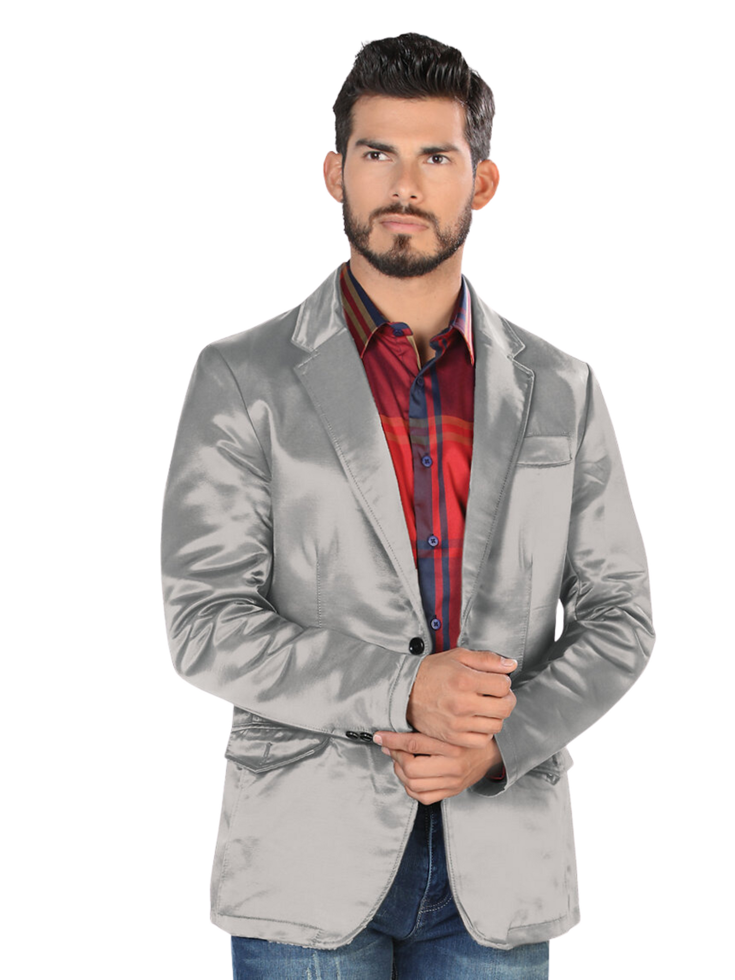 Saco Casual Liso para Hombre 'Lamasini' - ID: 492 Sacos Casuales Lamasini Gray