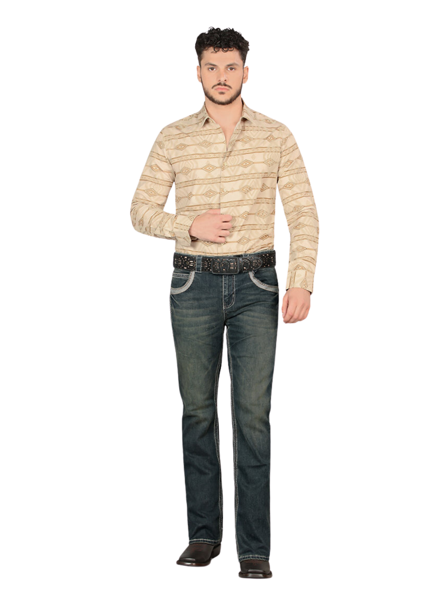 Pantalon Vaquero de Mezclilla Stretch Boot Cut para Hombre 'Lamasini' - ID: 1868