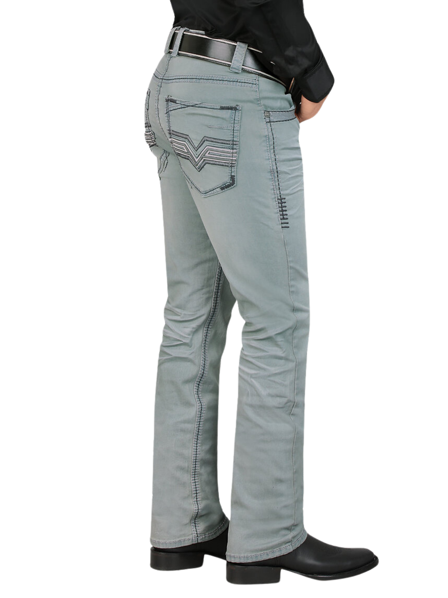 Pantalon Vaquero de Mezclilla Stretch Boot Cut para Hombre 'Lamasini' - ID: 1868