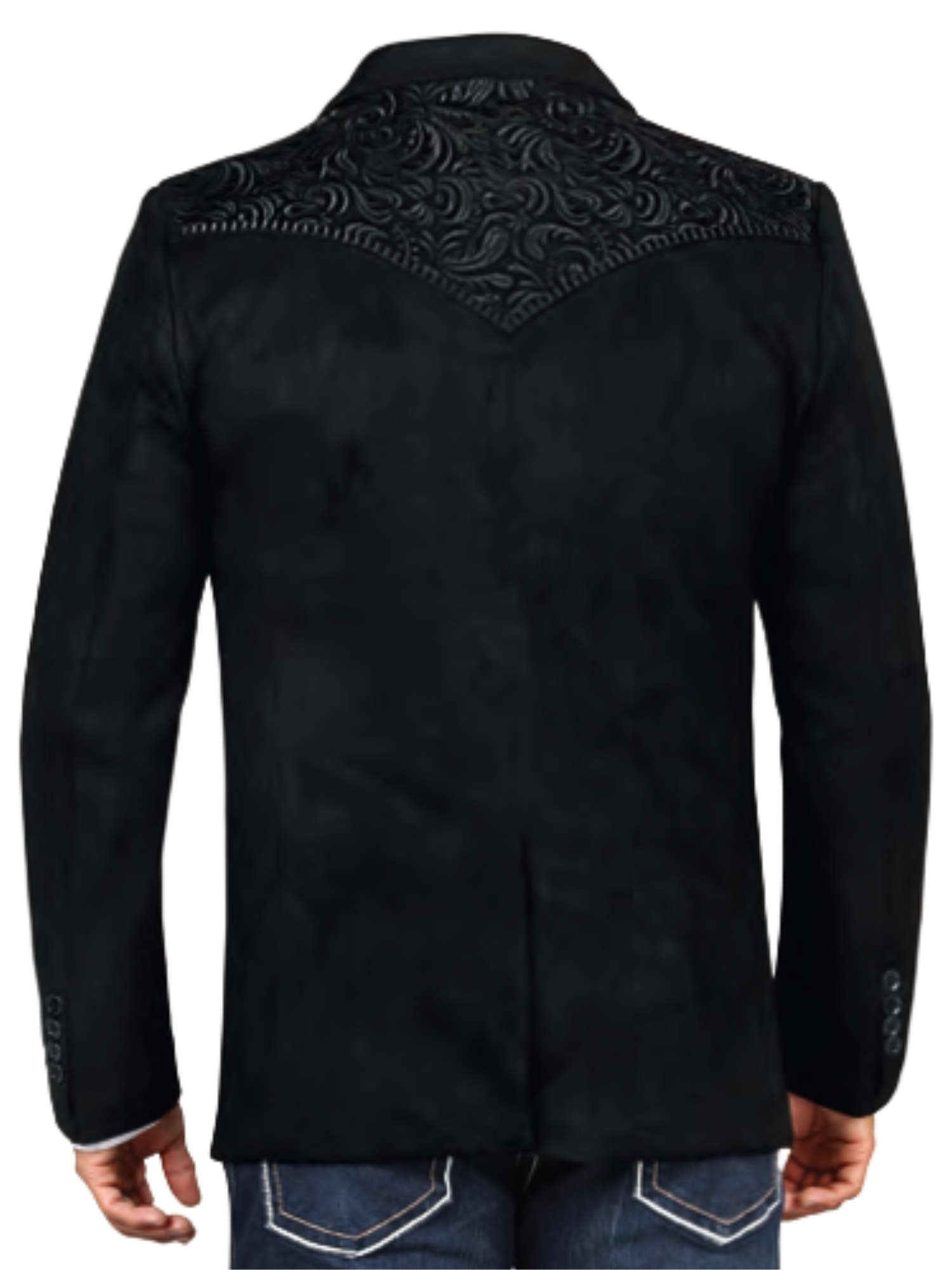 Saco Vaquero Bordado para Hombre 'Lamasini' - ID: 509 Sacos Bordados Lamasini