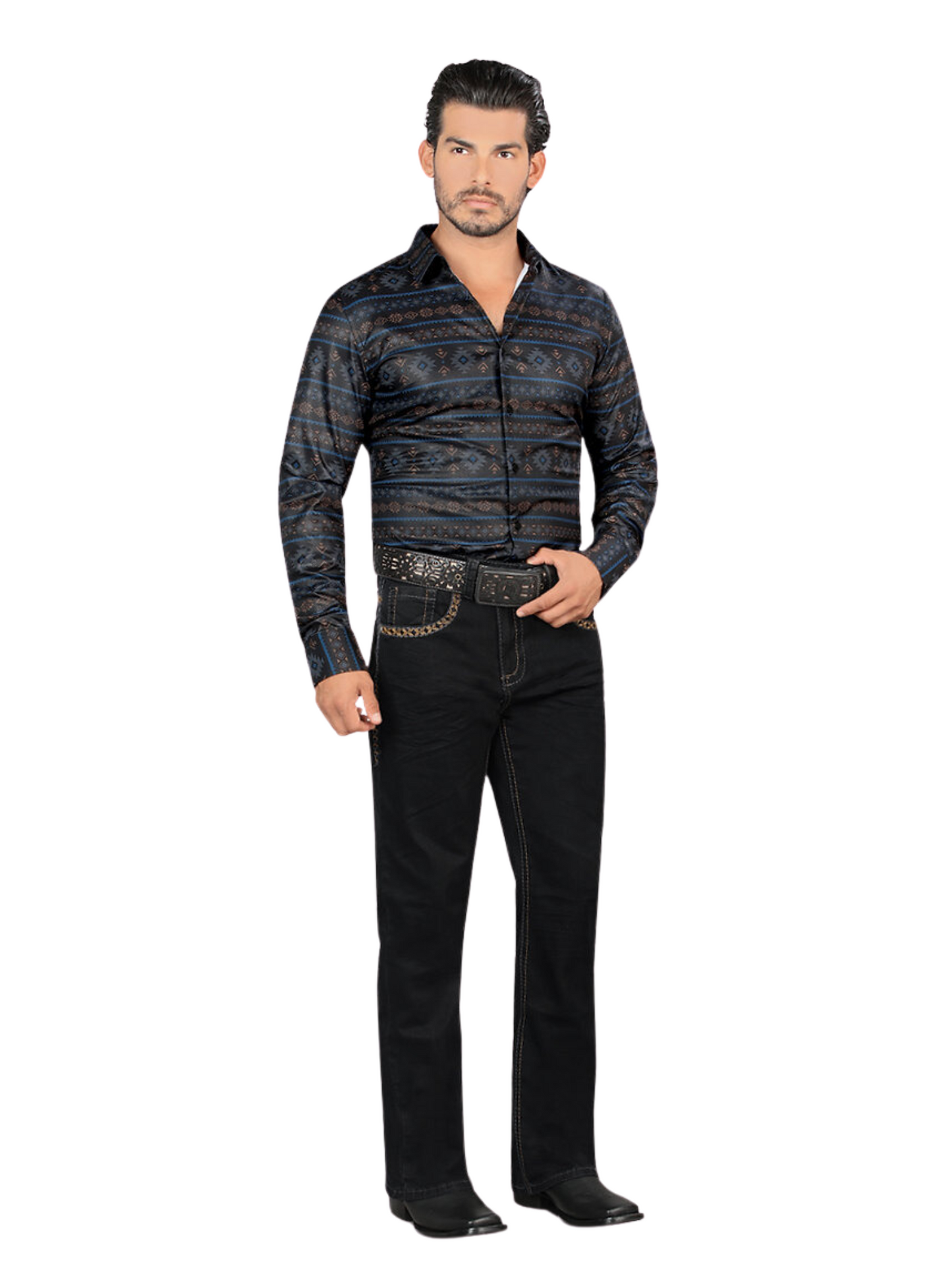 Pantalon Vaquero de Mezclilla Stretch Boot Cut para Hombre 'Lamasini' - ID: 1870