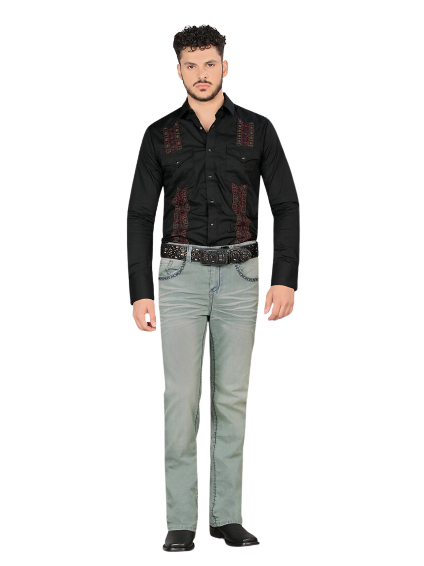 Pantalon Vaquero de Mezclilla Stretch Boot Cut para Hombre 'Lamasini' - ID: 1870