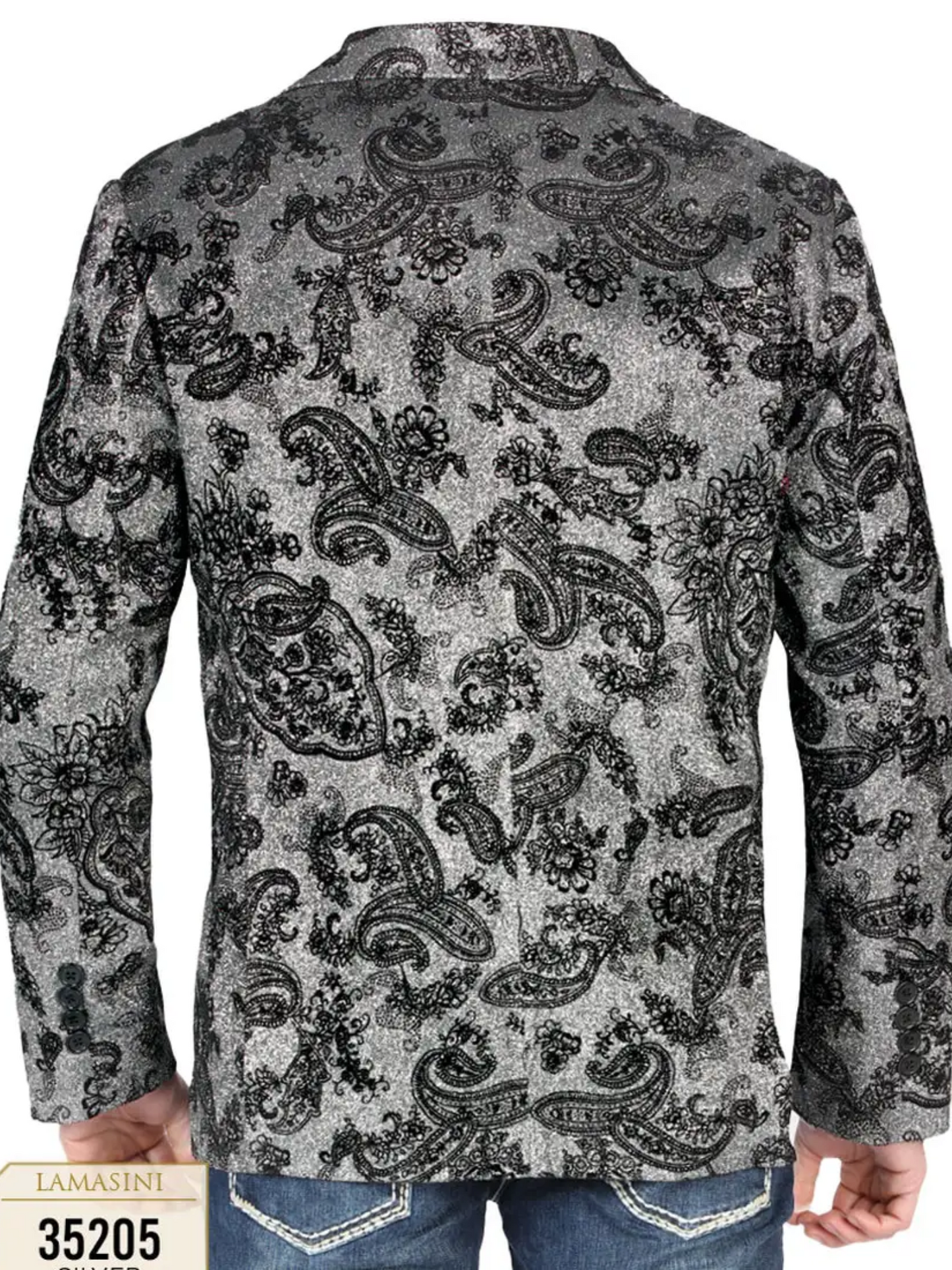 Saco de Vestir Paisley para Hombre 'Lamasini' - ID: 35205 Sacos de Vestir Lamasini 