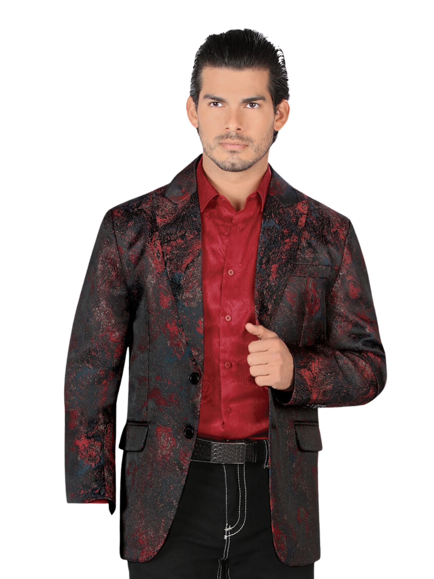 Saco de Vestir Estampado para Hombre 'Lamasini' - ID: 35209 Sacos de Vestir Lamasini Red