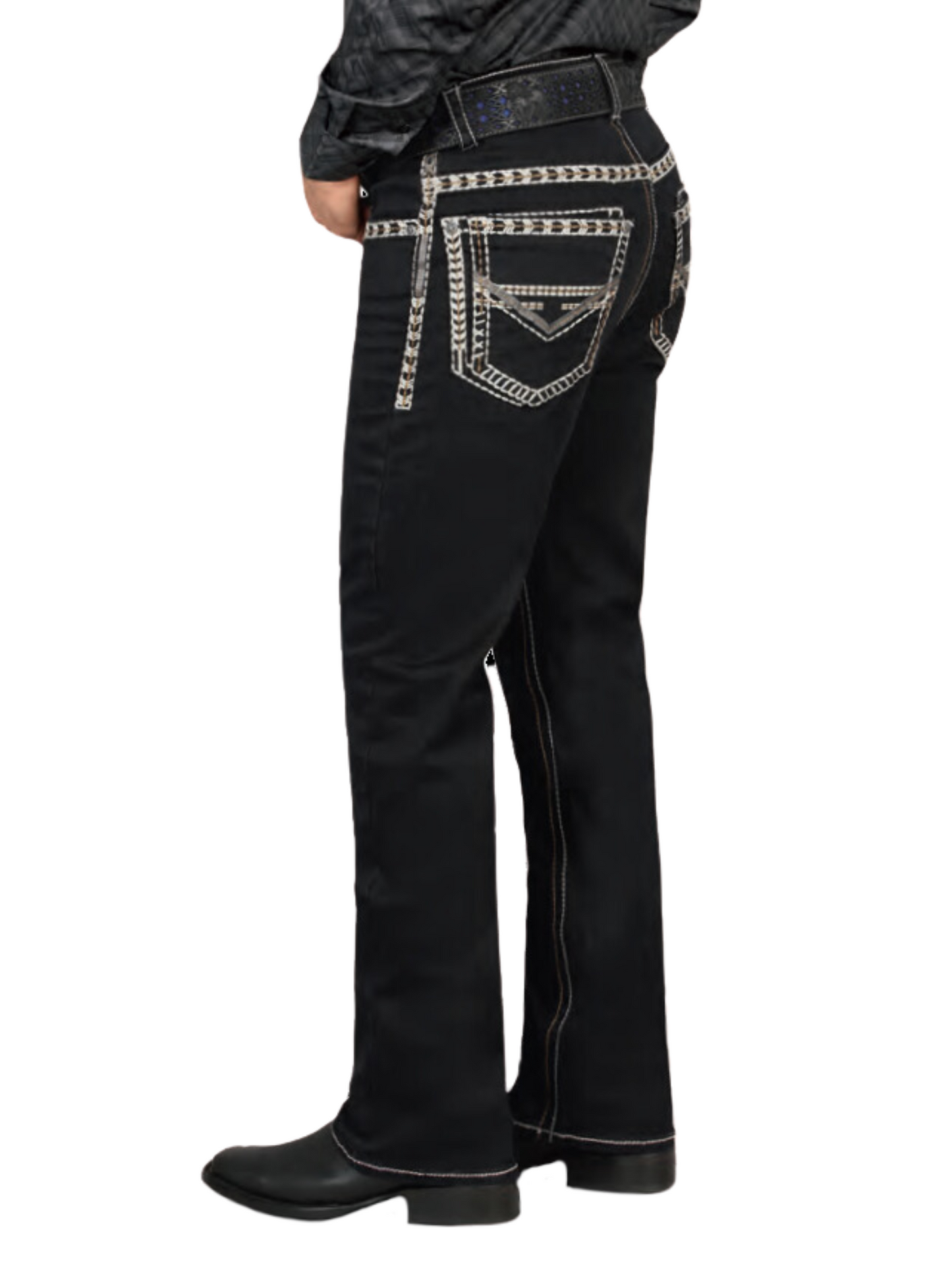 Pantalon Vaquero de Mezclilla Stretch Boot Cut para Hombre 'Lamasini' - ID: 1872