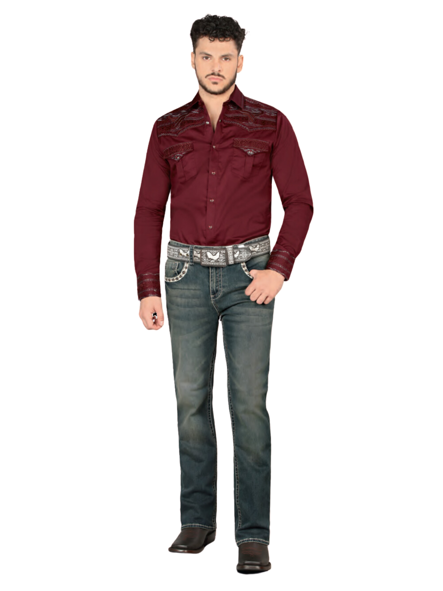 Pantalon Vaquero de Mezclilla Stretch Boot Cut para Hombre 'Lamasini' - ID: 1872