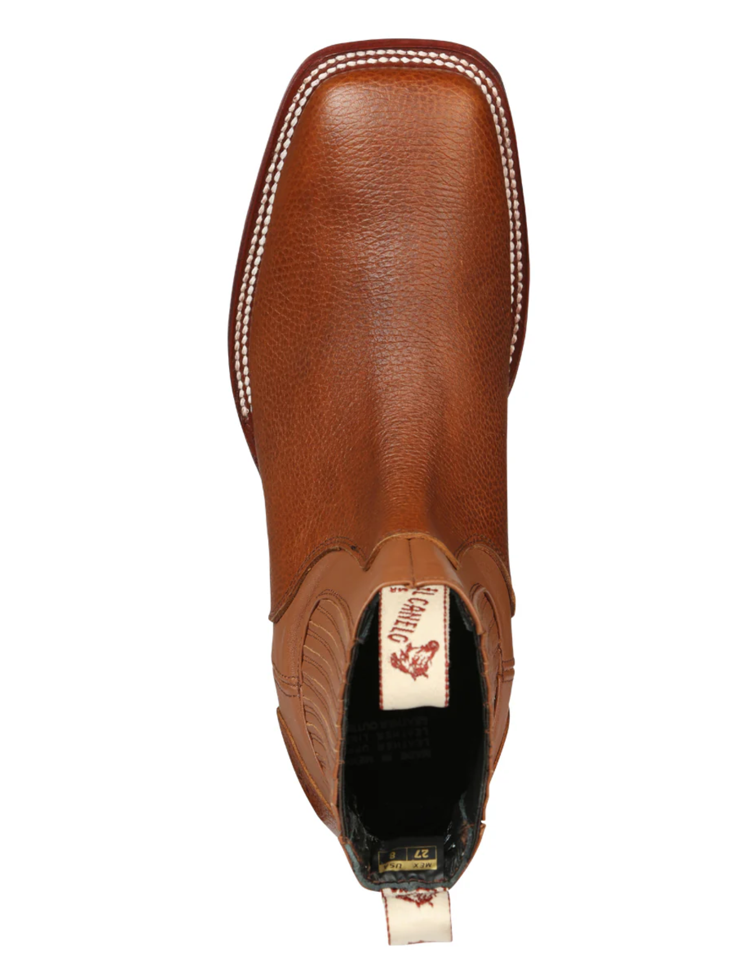 Men's Classic Genuine Leather Rodeo Cowboy Boots 'El Canelo' - ID: 45209