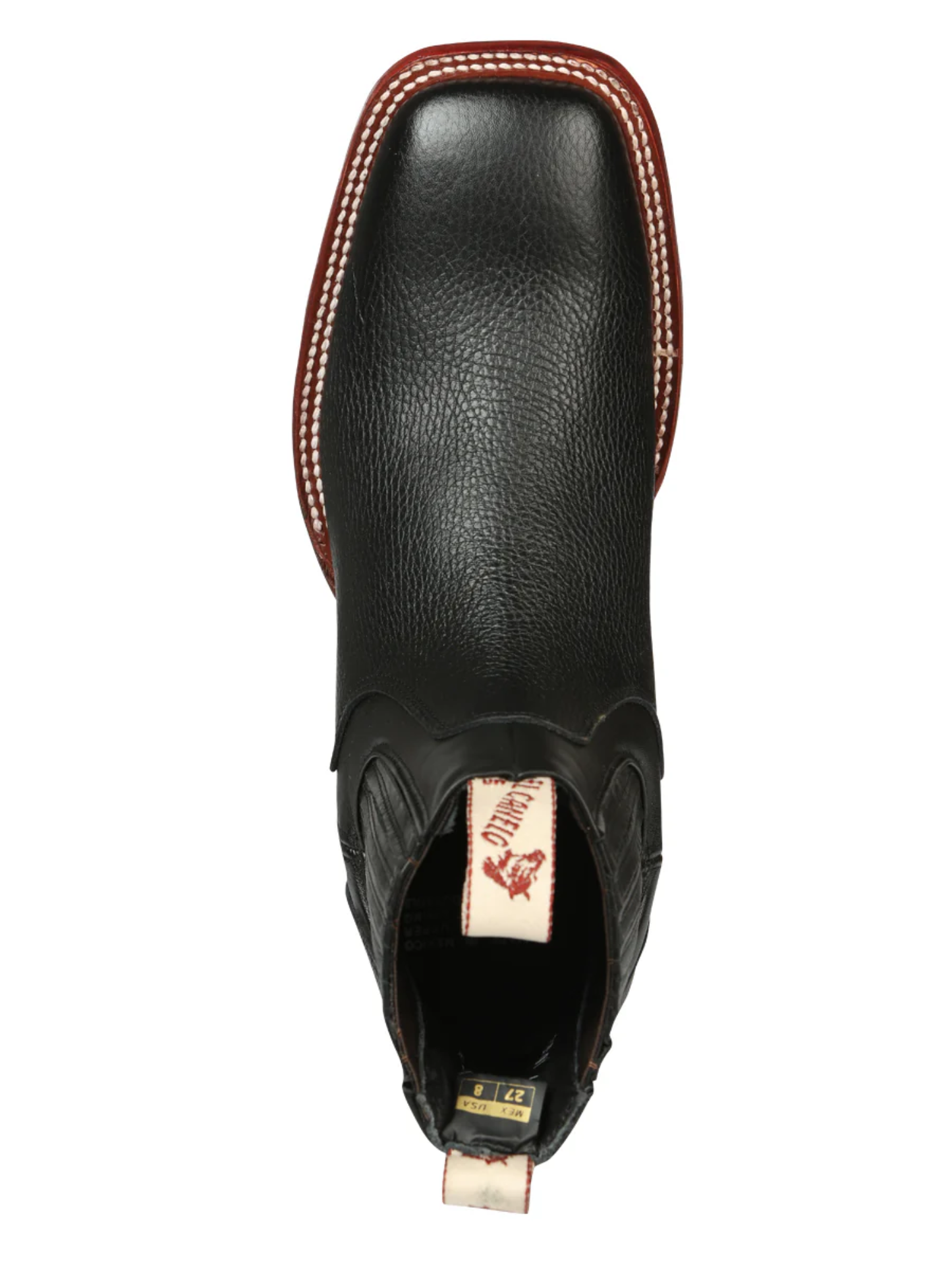 Men's Classic Genuine Leather Rodeo Cowboy Boots 'El Canelo' - ID: 45211