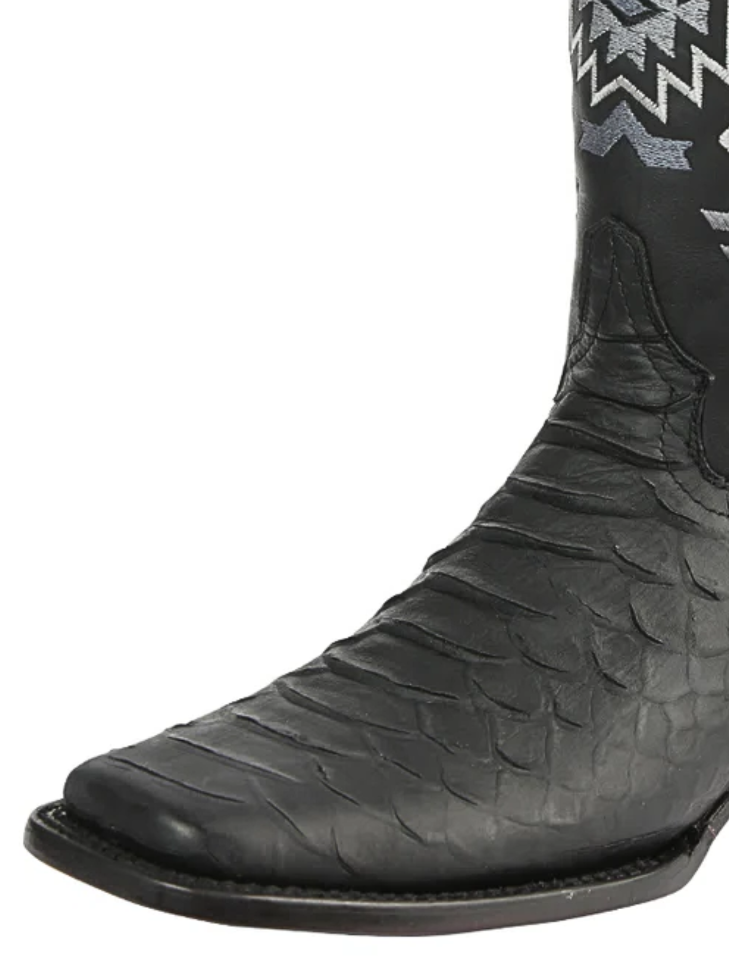 Botas Vaqueras Rodeo Imitacion de Python Grabado en Piel Vacuno para Hombre 'El General' - ID: 45398 Botas Python Print El General