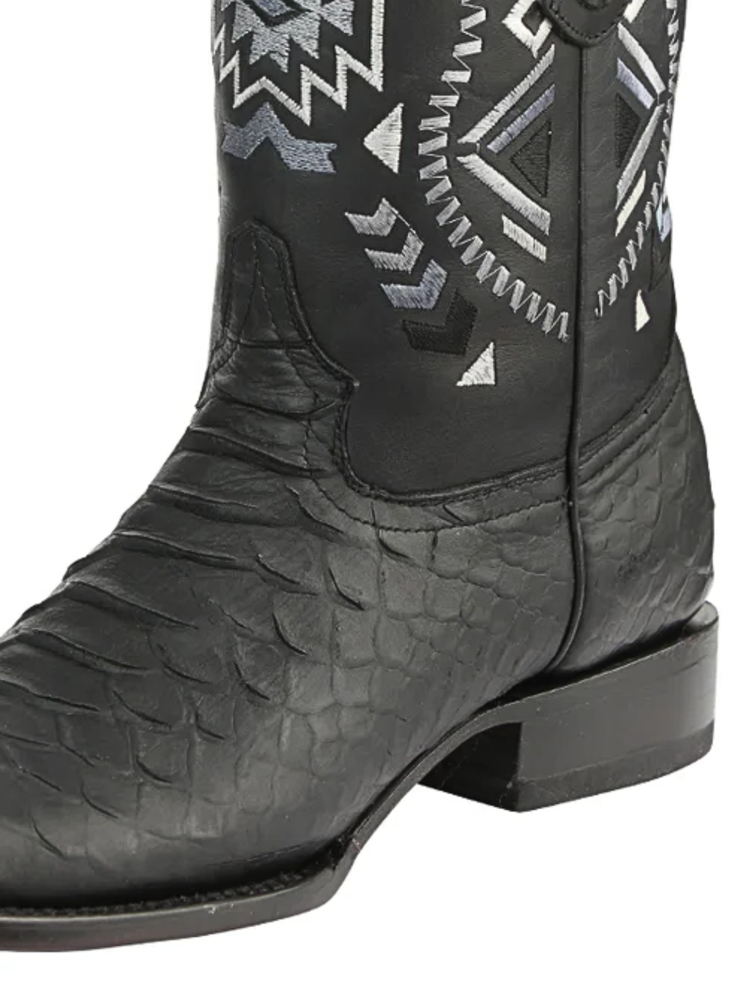 Botas Vaqueras Rodeo Imitacion de Python Grabado en Piel Vacuno para Hombre 'El General' - ID: 45398 Botas Python Print El General