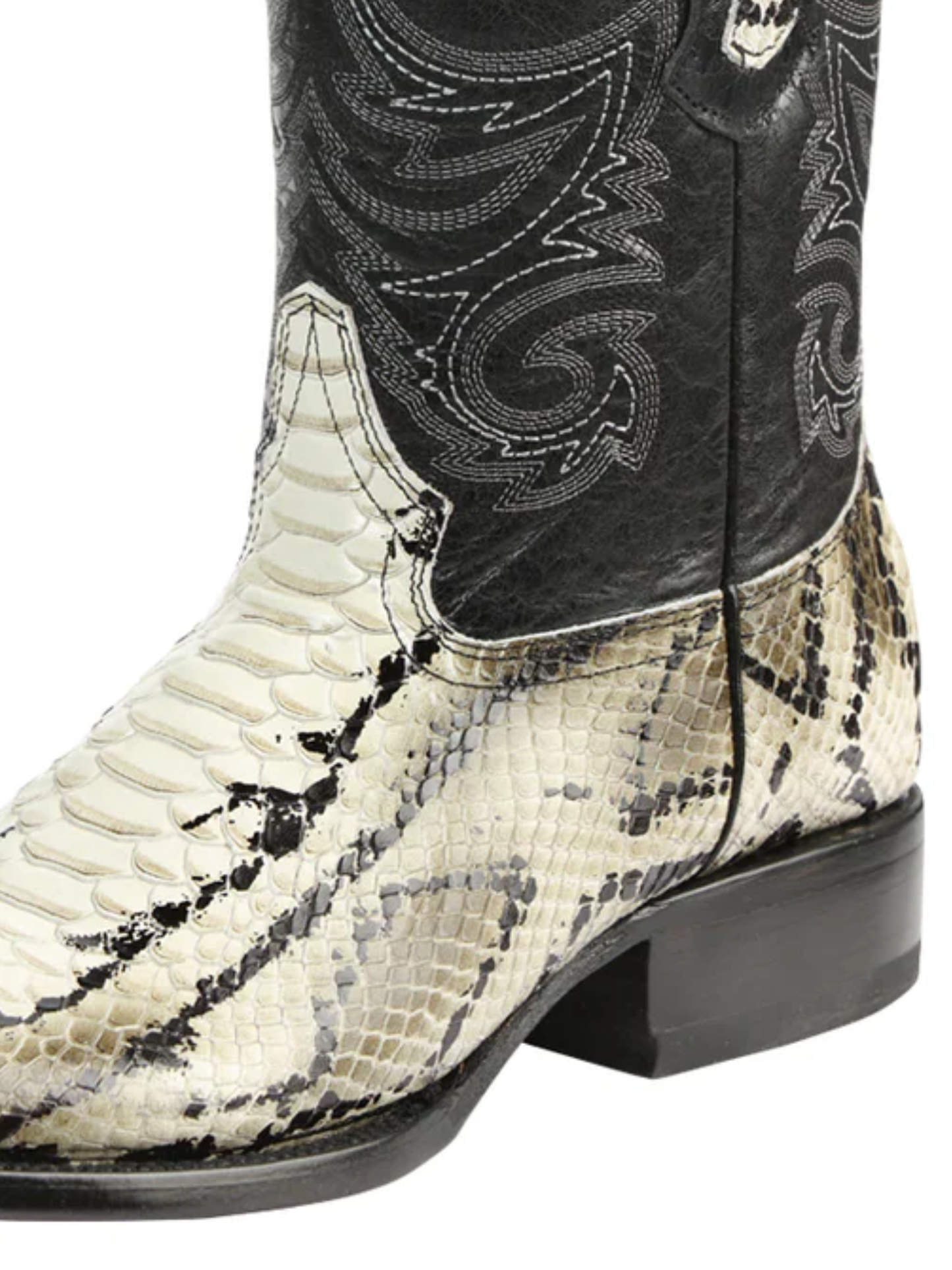 Botas Vaqueras Rodeo Imitacion de Python Grabado en Piel Vacuno para Hombre 'El General' - ID: 45399 Botas Python Print El General