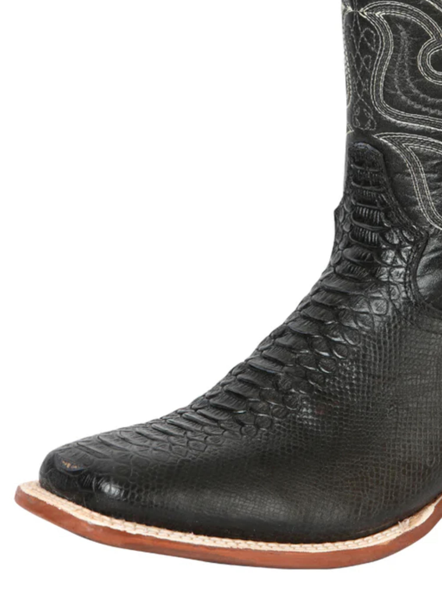 Botas Vaqueras Rodeo Imitacion de Python Grabado en Piel Vacuno para Hombre 'El General' - ID: 45433 Botas Python Print El General