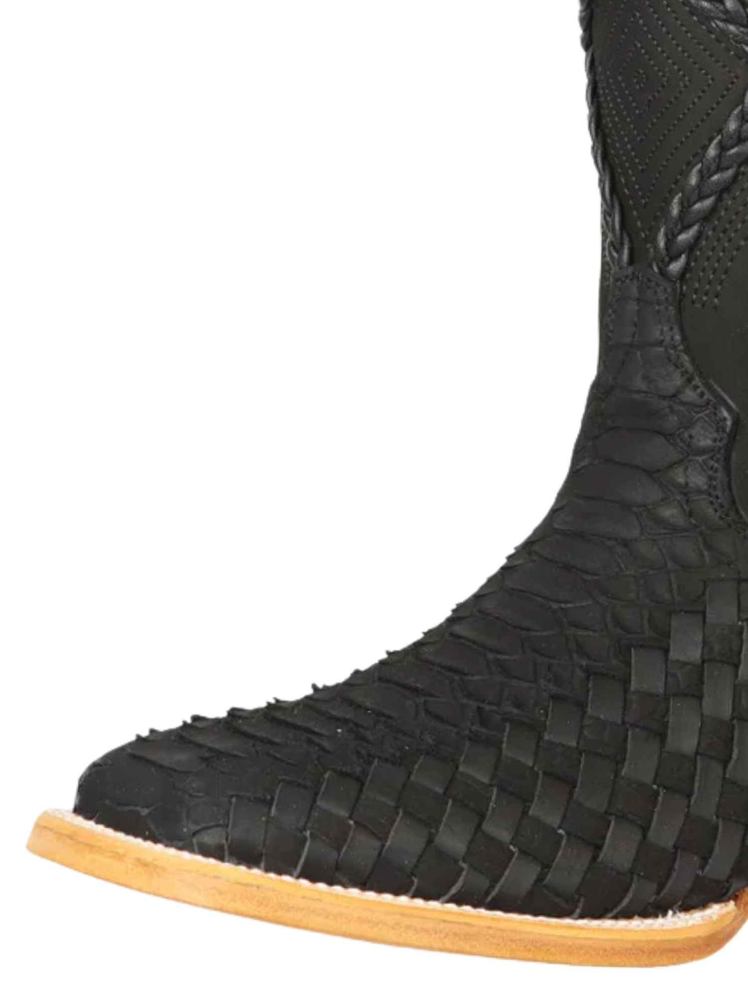 Botas Vaqueras Rodeo Imitacion de Python/Petatillo Grabado en Piel Vacuno para Hombre 'El General' - ID: 45466 Botas de Petatillo El General