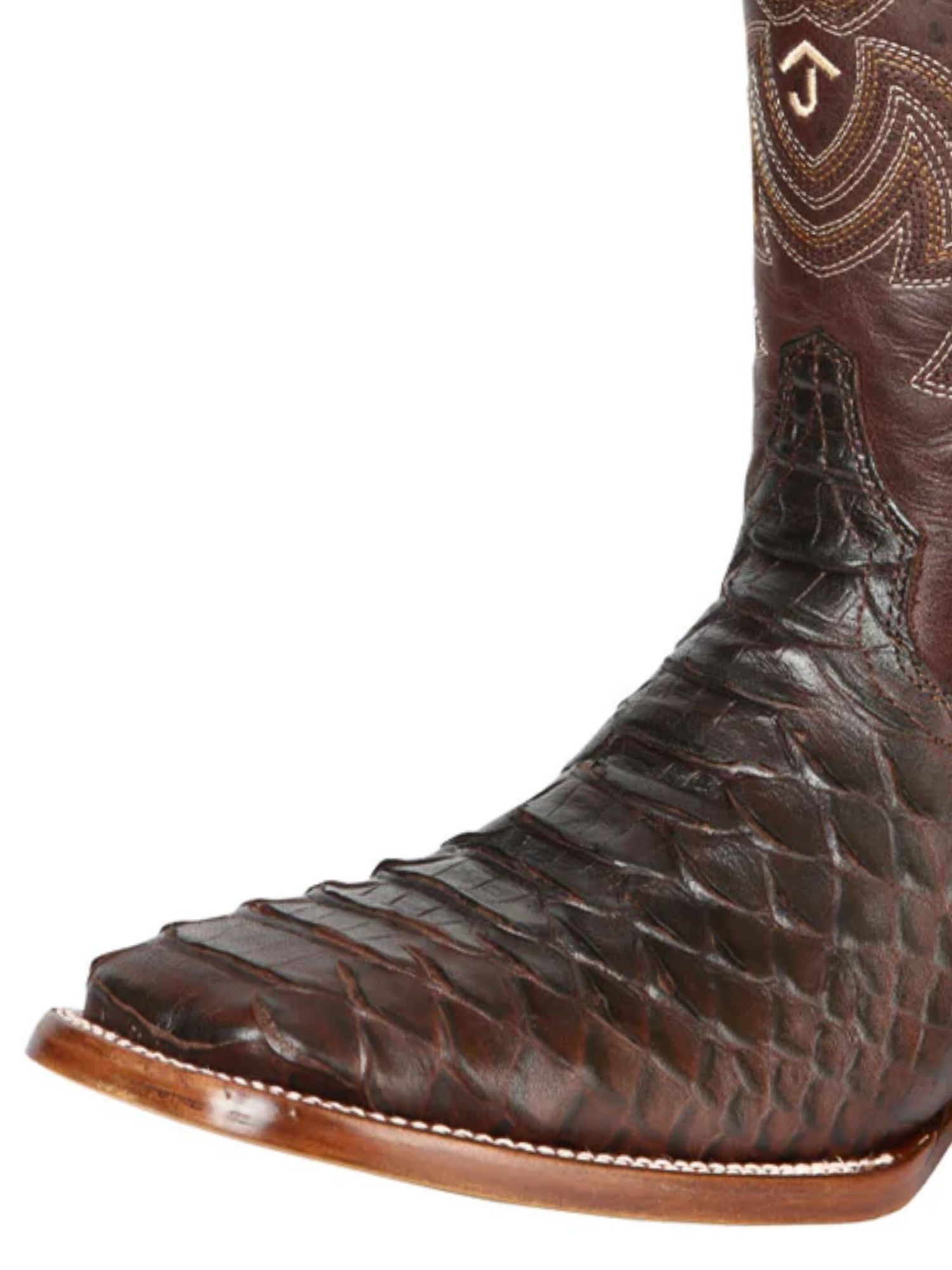 Botas Vaqueras Rodeo Imitacion de Python Grabado en Piel Vacuno para Hombre 'El General' - ID: 45469 Botas Python Print El General