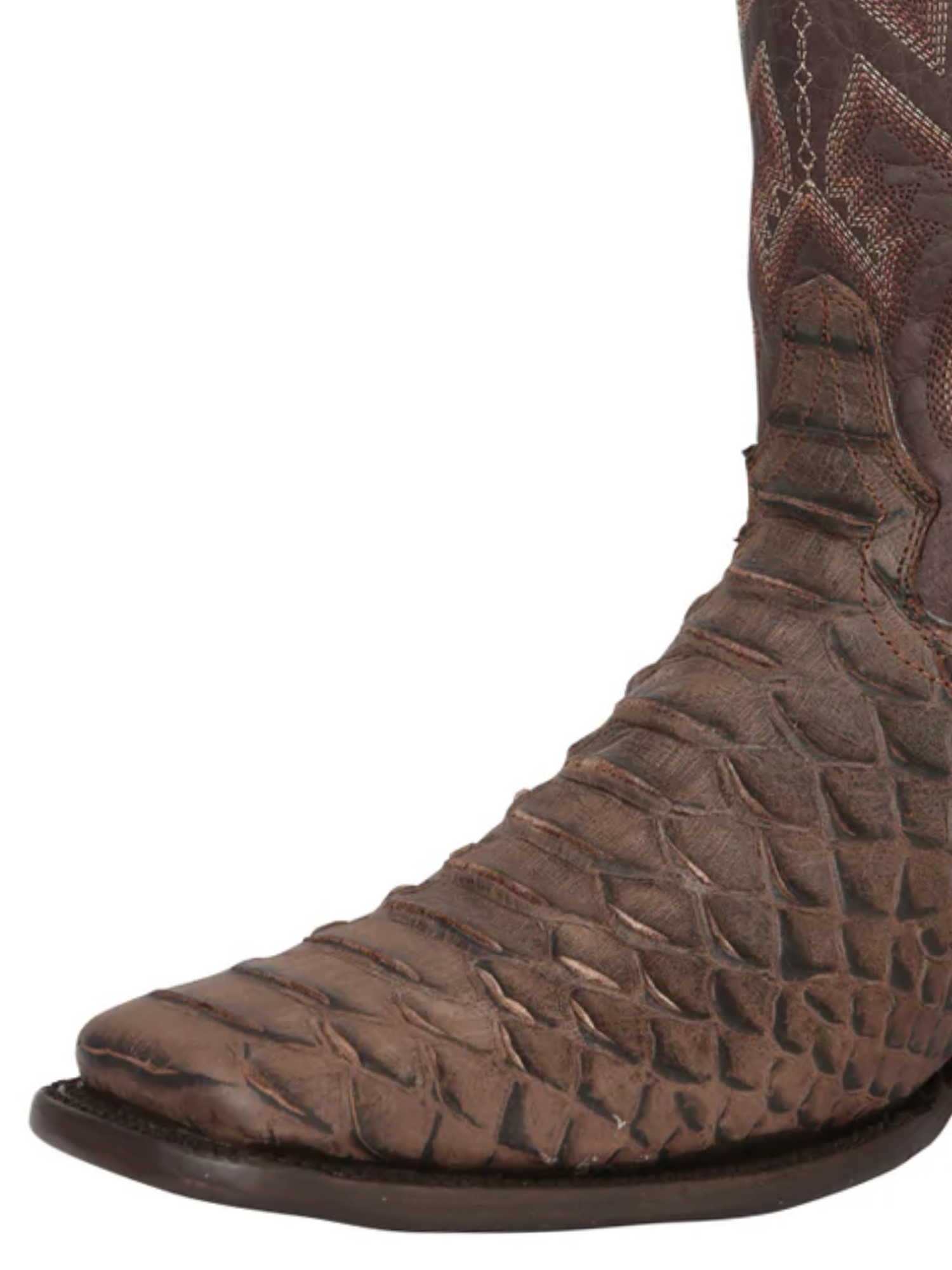 Botas Vaqueras Rodeo Imitacion de Python Grabado en Piel Vacuno para Hombre 'El General' - ID: 45527 Botas Python Print El General